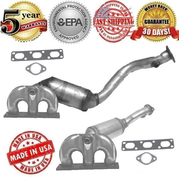 Front & Rear Catalytic Converter Fits BMW 525i 530i 20042005 eBay
