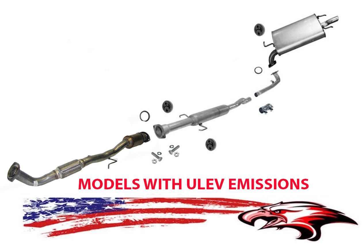 Rear Converter Resonator & Muffler For Toyota Camry 2.4L 0206 ULEV