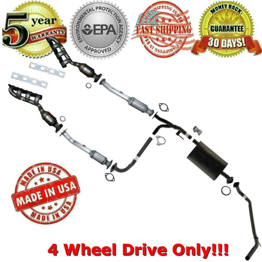 Complete Muffler Exhaust System & Converters For 0506 Nissan Armada 5