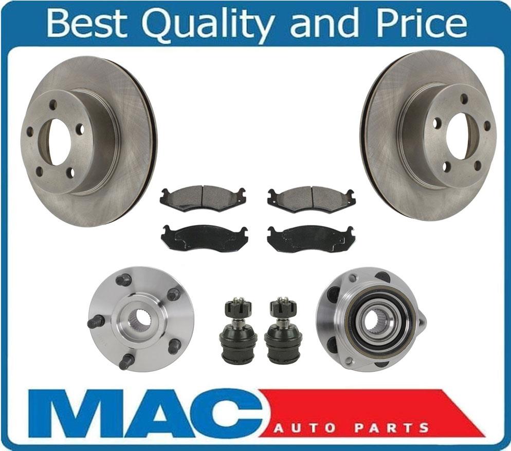 New Front Brakes Disc Rotors Pads 7Pc Fits For Jeep Cherokee 4 Wheel