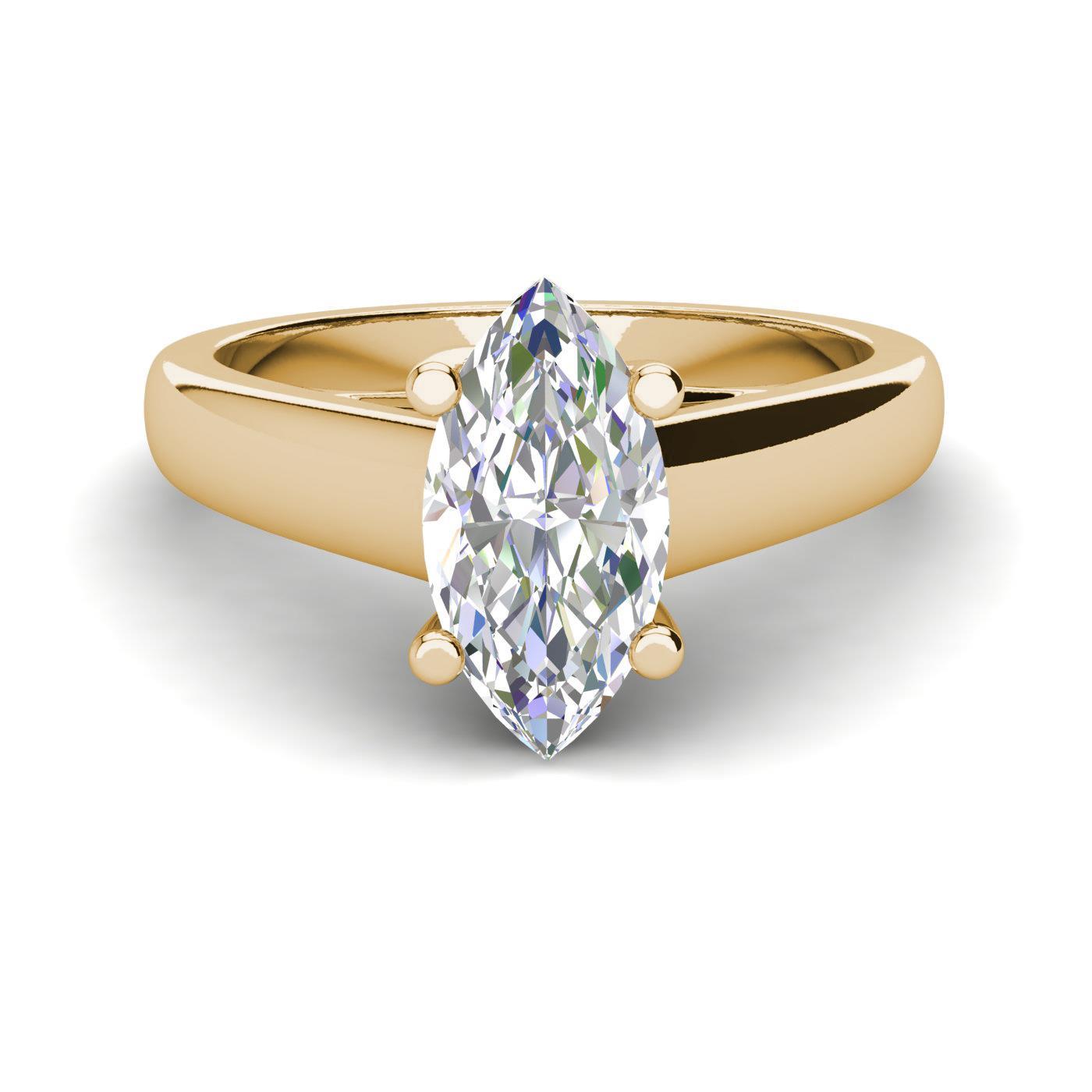 Solitaire 1.5 Carat VS2/D Marquise Cut Diamond Engagement ...