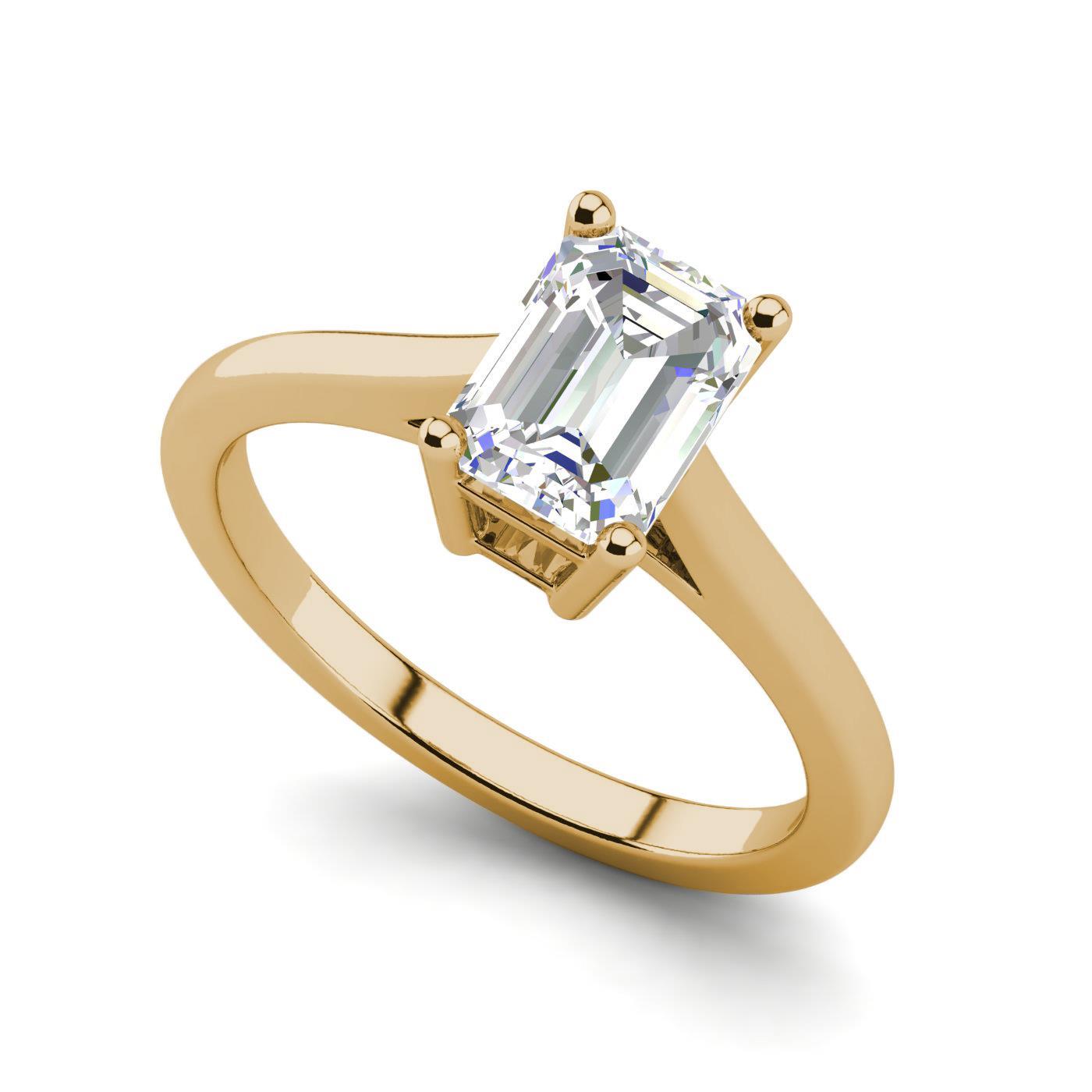 wedding ring emerald cut