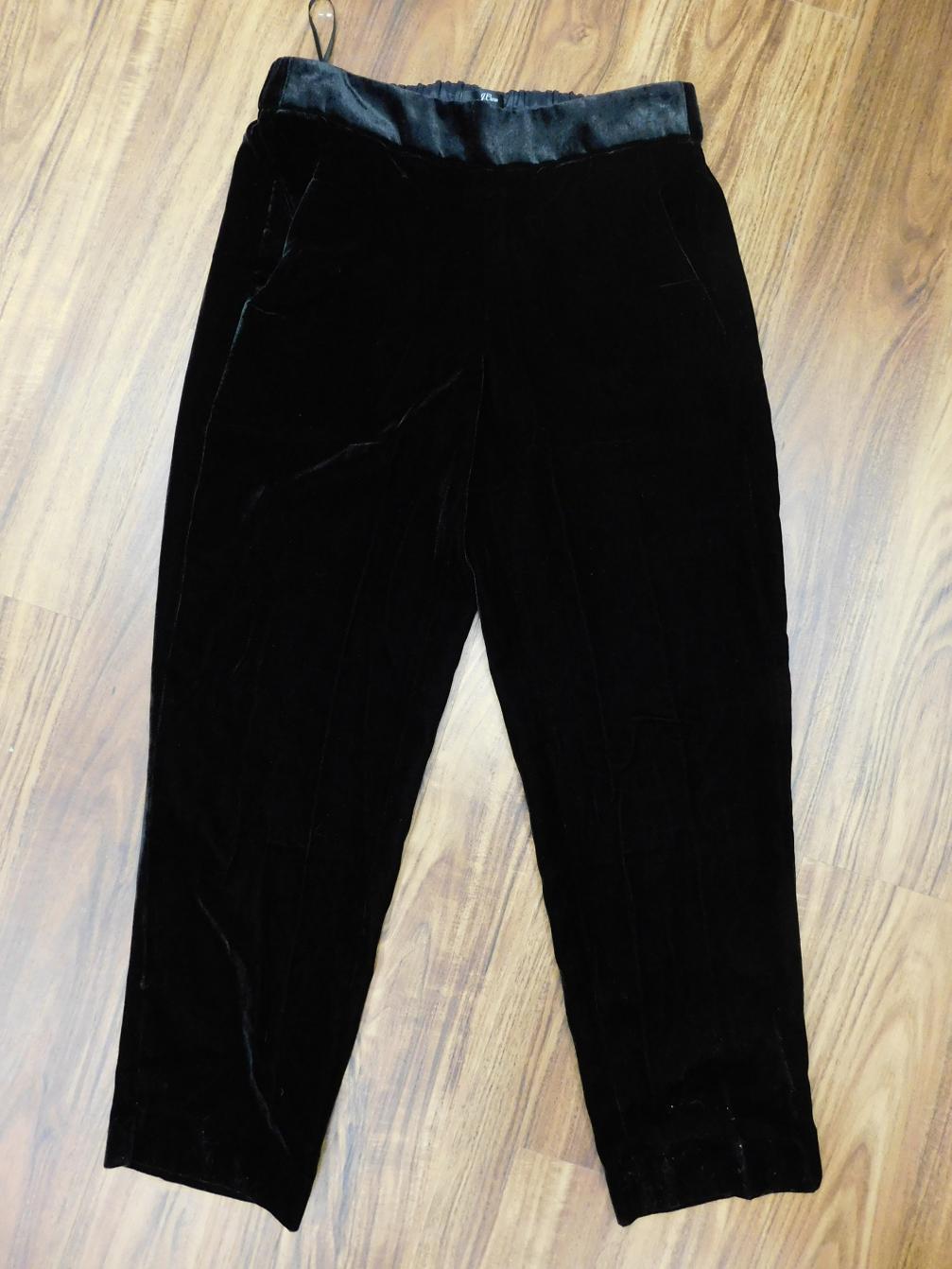 J.Crew Pull-on easy pants in velvet sz 4 black j5014 $110 LYH | eBay