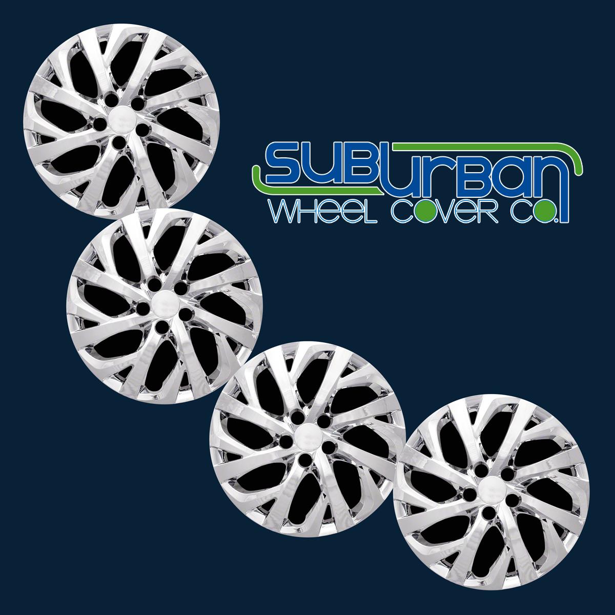 2017 2019 Toyota Corolla LE Style 528 16C 16 Bright Chrome Hubcaps 