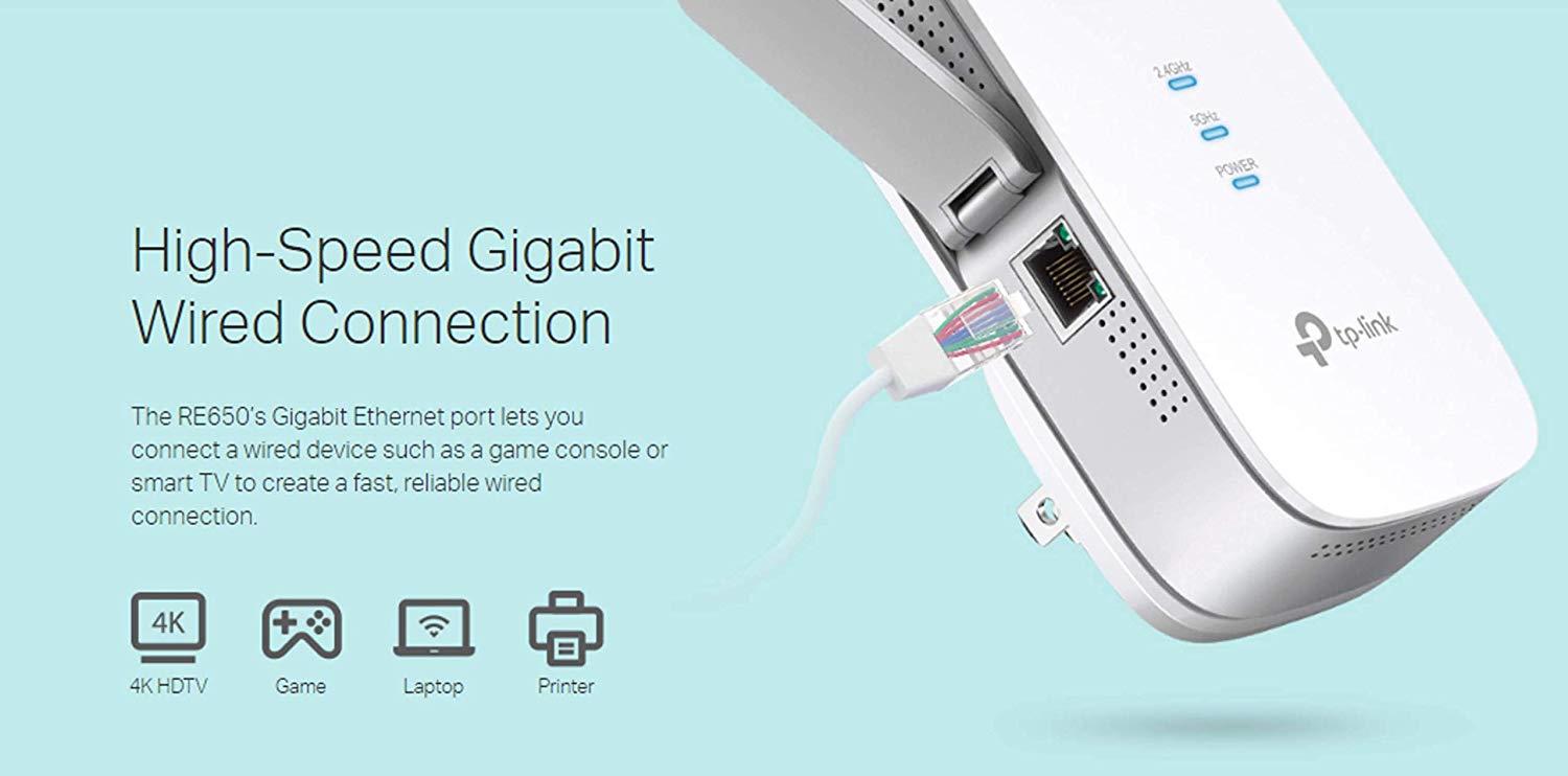 TP Link AC2600 RE650 Wifi Dual Band Range Extender Repeater Access