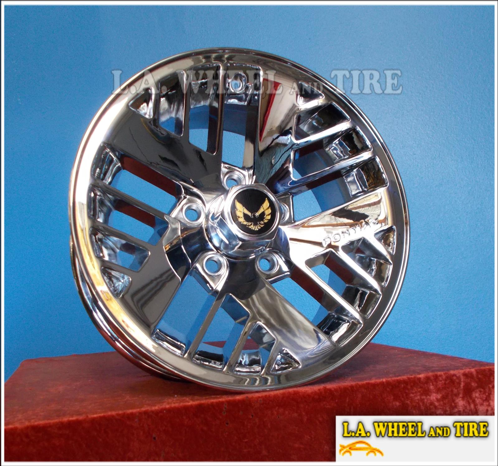SET OF 4 CHROME 15" PONTIAC FIREBIRD TRANS AM OEM FACTORY WHEELS RIMS
