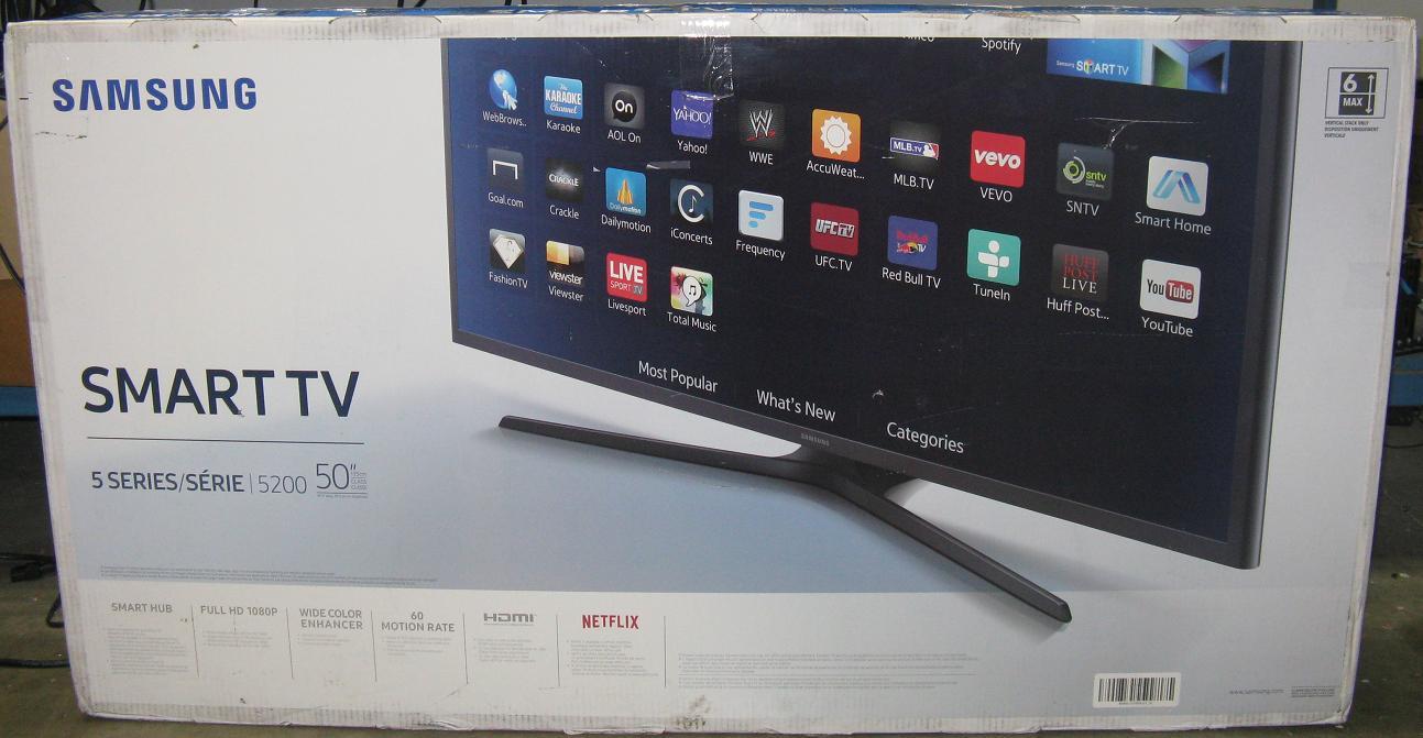 Details About Samsung Un50j5200af 50 1080p J5200 Led Smart Tv New Dfw Tx Local Pickup Only
