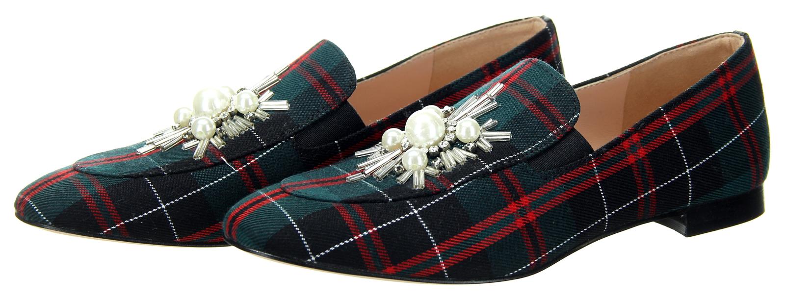 j crew tartan plaid heels