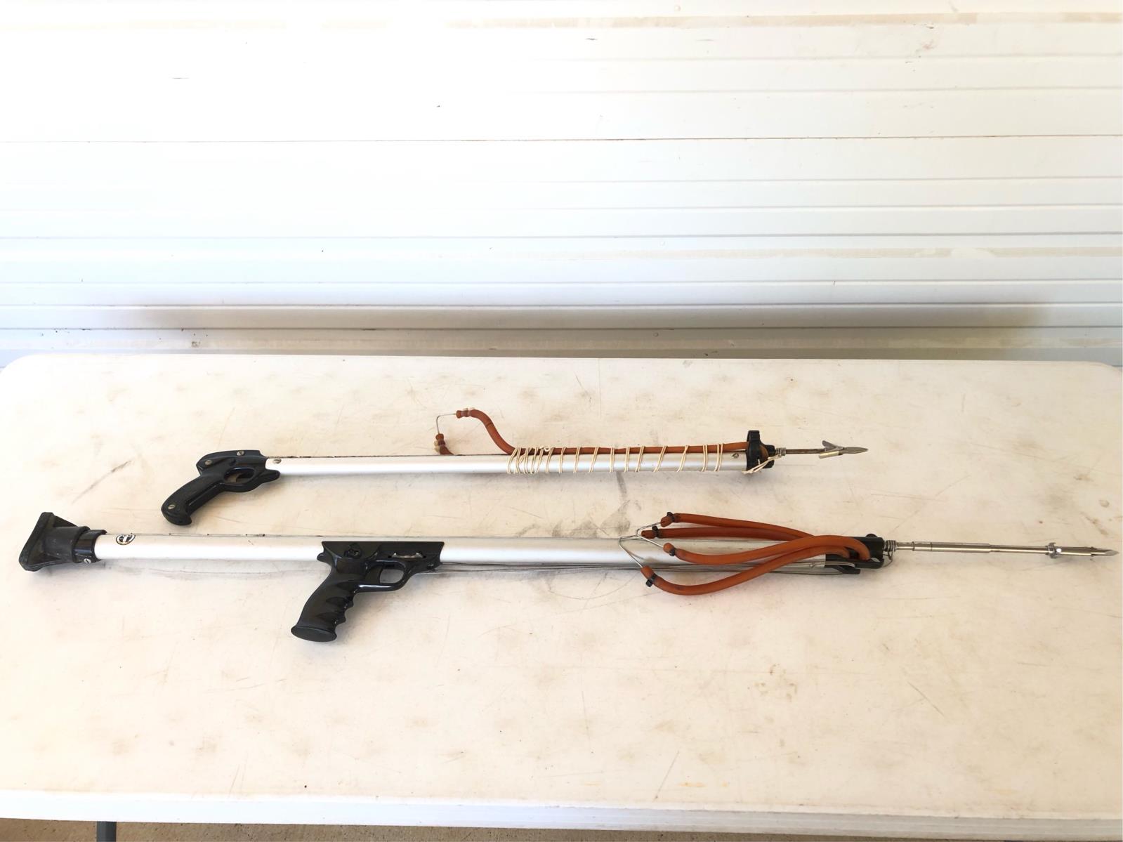 Vintage Aqua Lung US Divers Sea Hunter 43" Voit 32" SCUBA Spear Gun