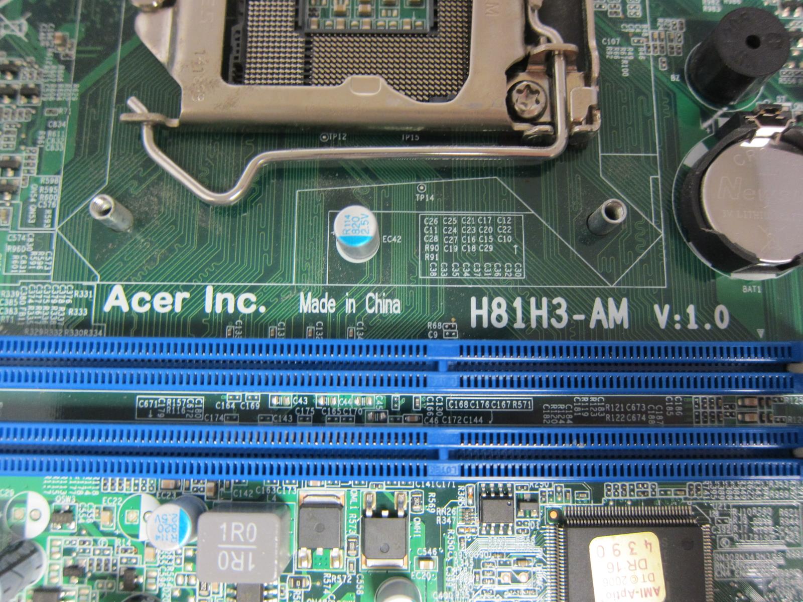 Acer Motherboard H81H3-AM Ver 1.0 No CPU | eBay