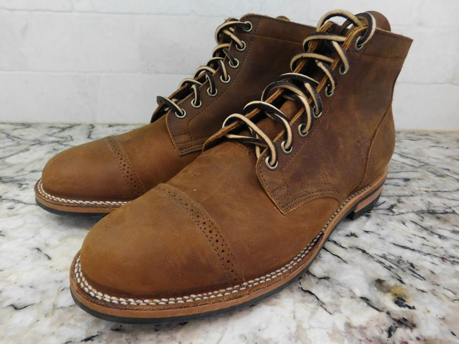 Viberg Leather Service Boots - 2030 - Dainite - Aged Bark Cap Toe 8 | eBay