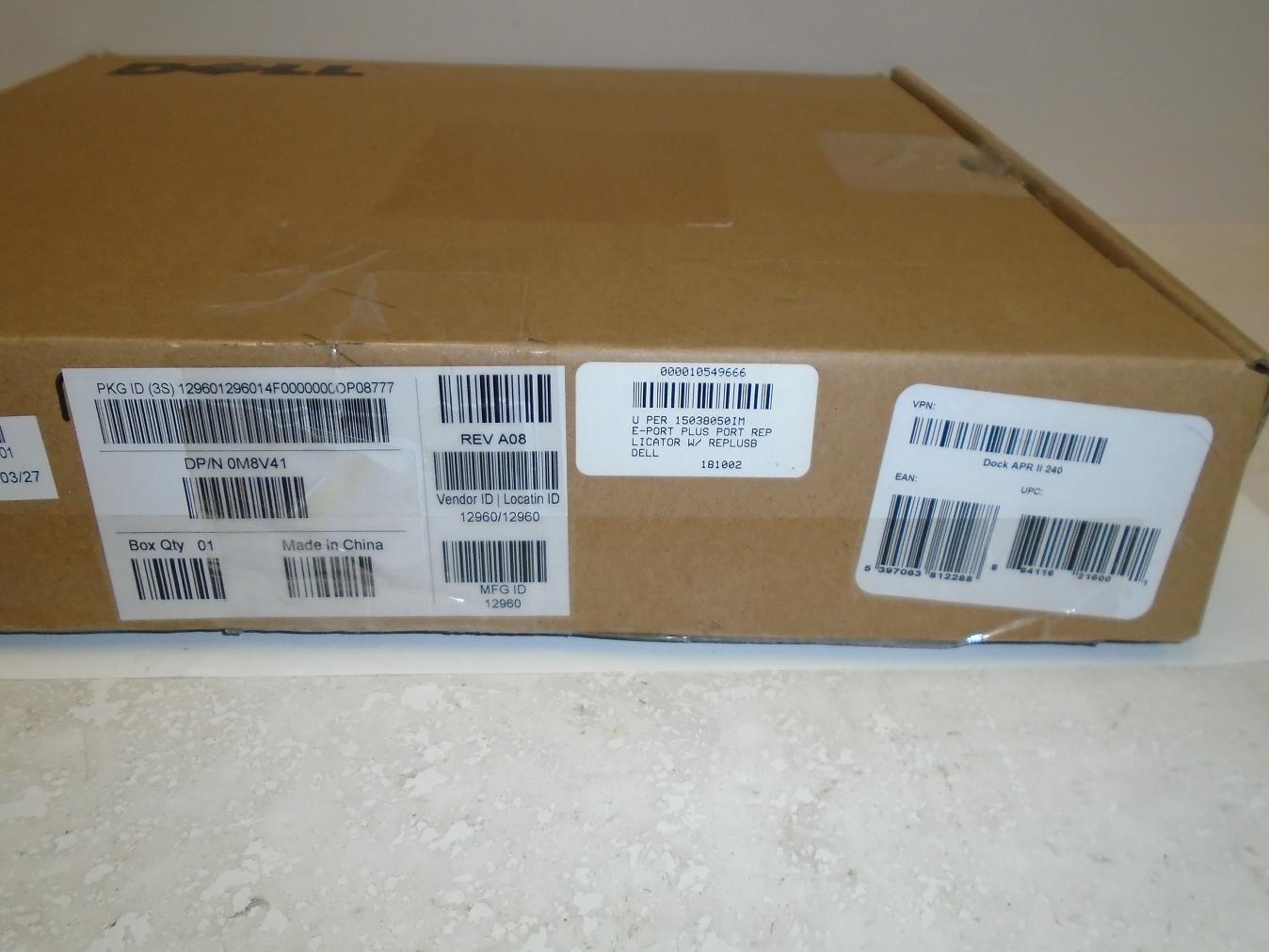 DP//N 0M8V41 Dell E-Port Plus II USB 3.0 PR02X with PA-9E 240 W Adapter No BOX