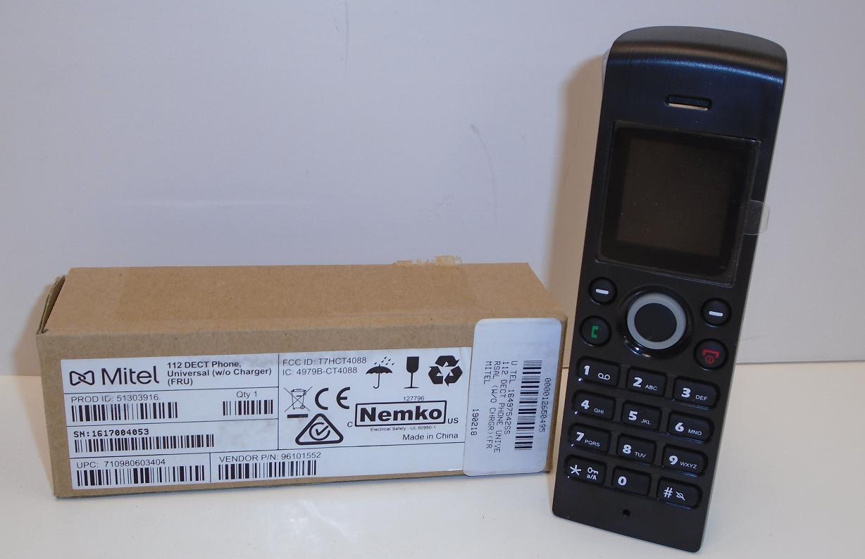 Mitel 51303916 Mitel 112 Cordless VoIP Phone w/ caller ID DECT