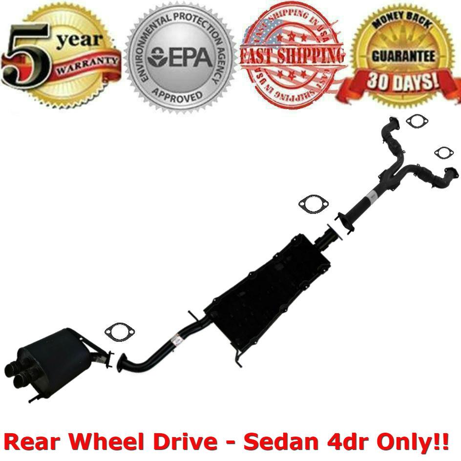 Fits0304 Infiniti G35 Rear Wheel Dr Sedan Resonator Muffler Exhaust