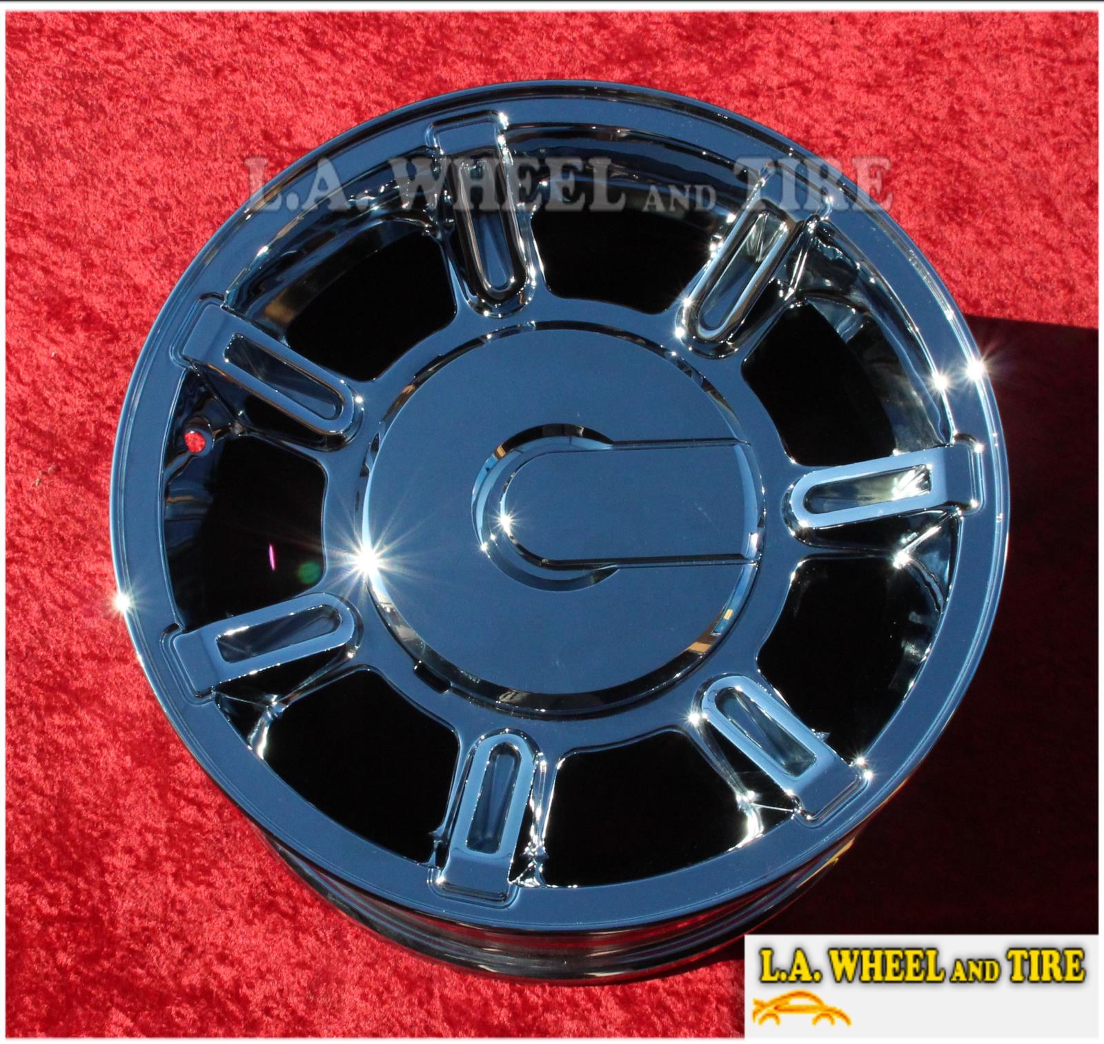 Set Of 4 New Chrome 17 Hummer H2 Oem Factory Wheels Rims Yukon Sierra 6300 Ebay