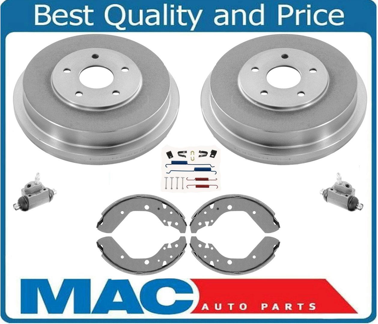 Rear Brake Drums and Shoes /& Brake Springs 2 Fits For 2000-2005 Echo