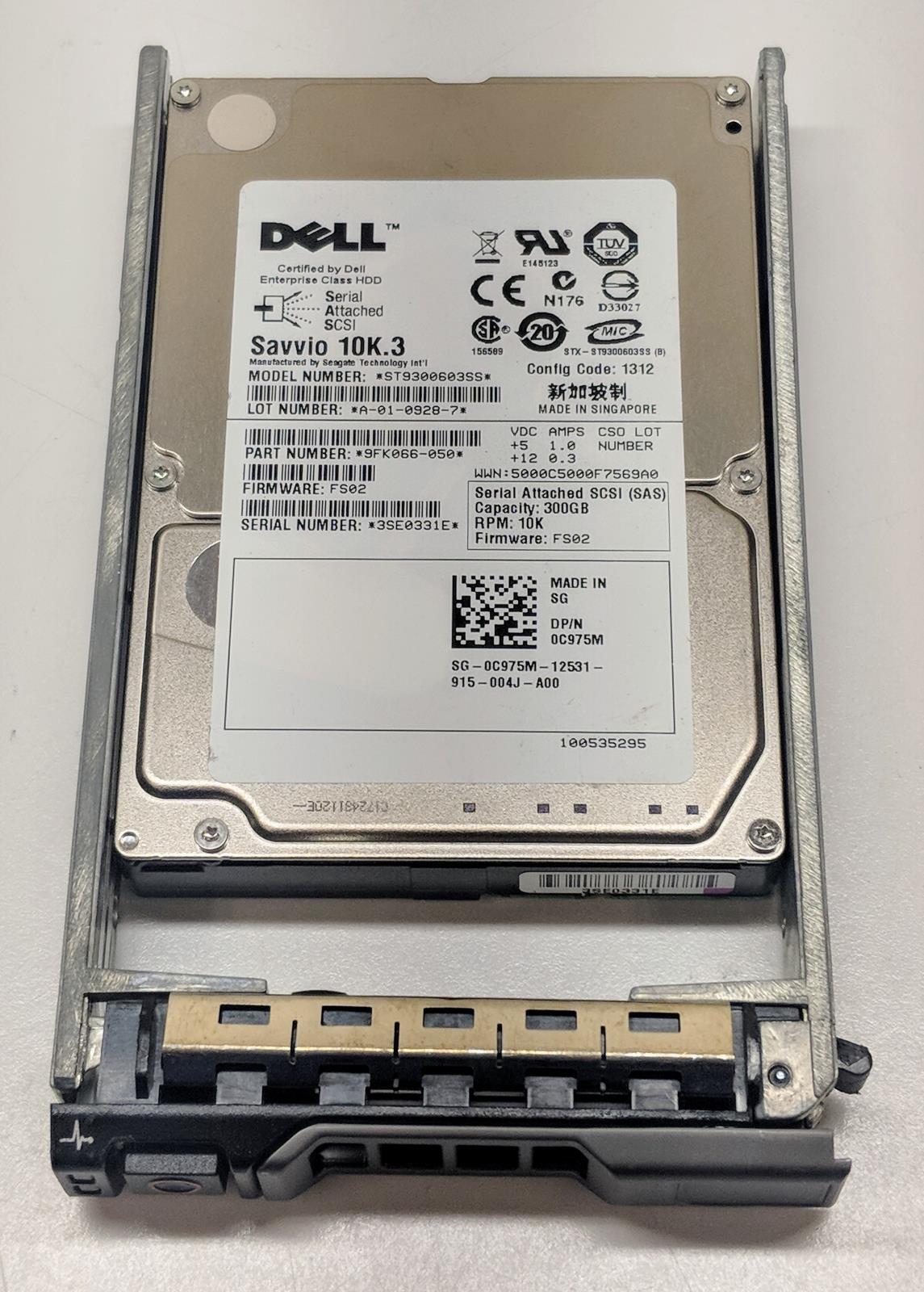 Dell Seagate ST9300603SS 300GB 10K 2.5