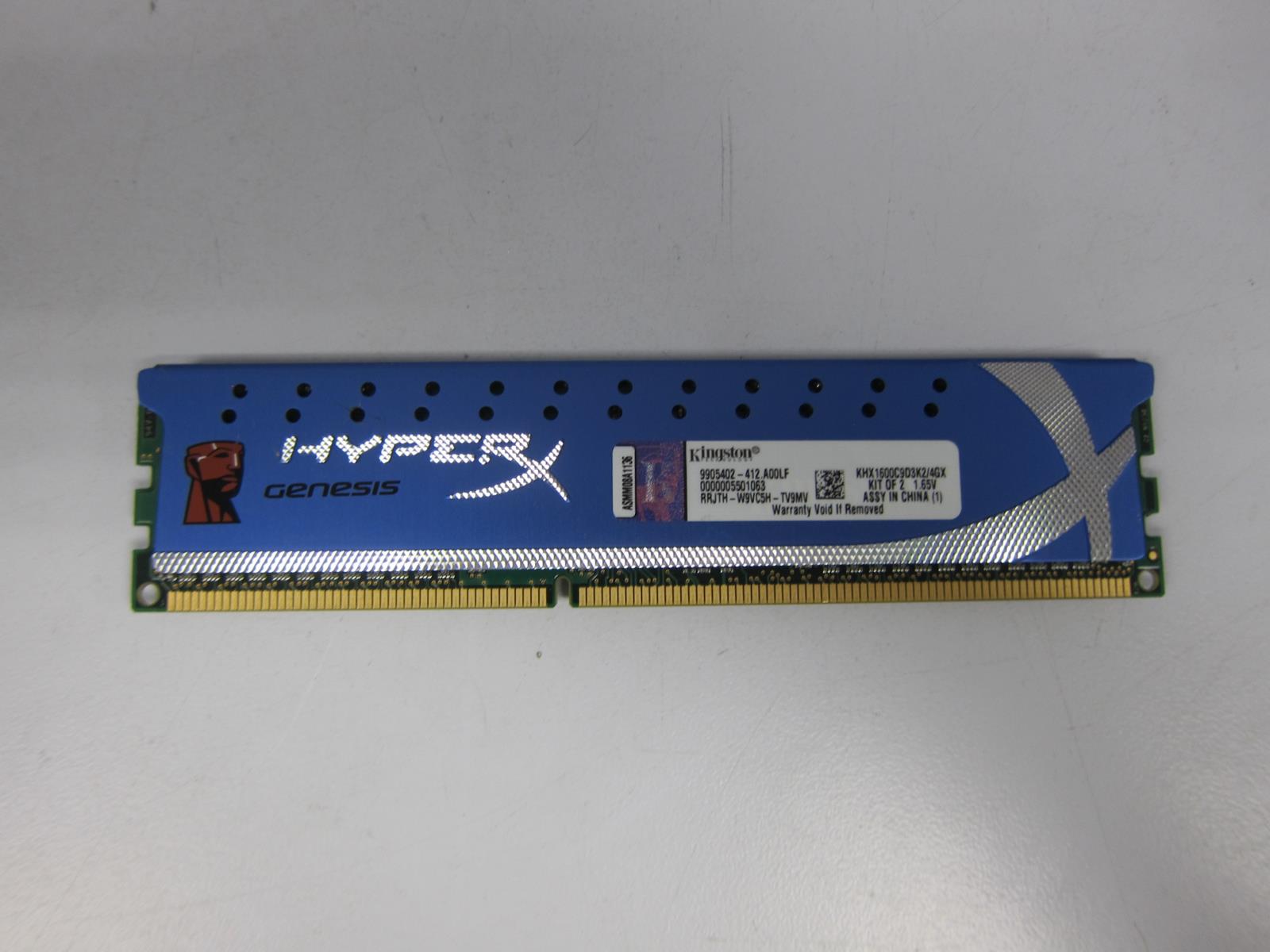 Kingston 2GB PC3-12800 DDR3 non-ECC Unbuffered RAM | KHX1600C9D3K2/4GX ...