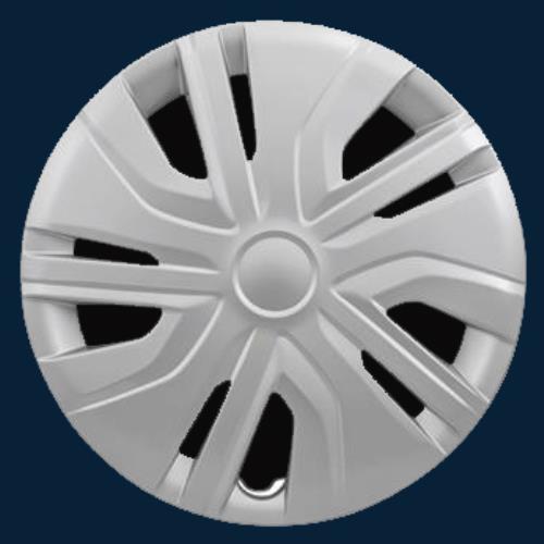 14 Inch Hubcaps Fit Mitsubishi Mirage ES RF 2017-2024 – 4 Pack Wheel Rim Covers – Black/Silver