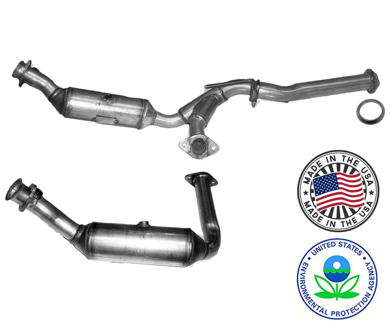 Front Left & Right Y Pipe Catalytic Converters for Ford Ranger 0711 4