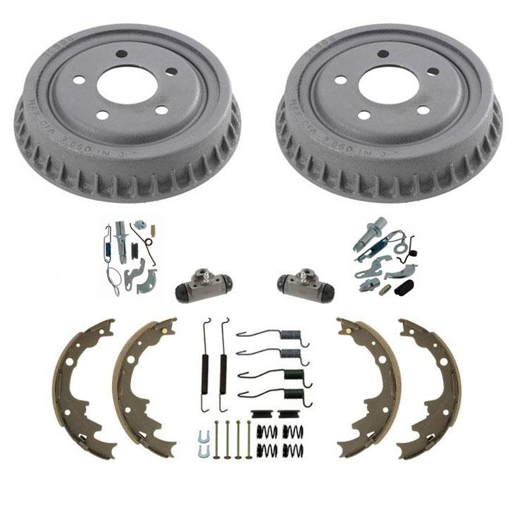 Standard Smaller 9 Inch Drums W Cylinders Shoes /& Springs Kit Ford Ranger 83-94