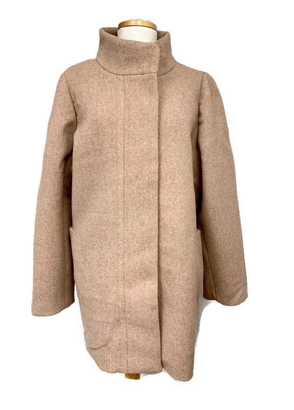 J.Crew Mercantile Womens Classic Wool Cocoon City Coat Zip Front Jacket ...