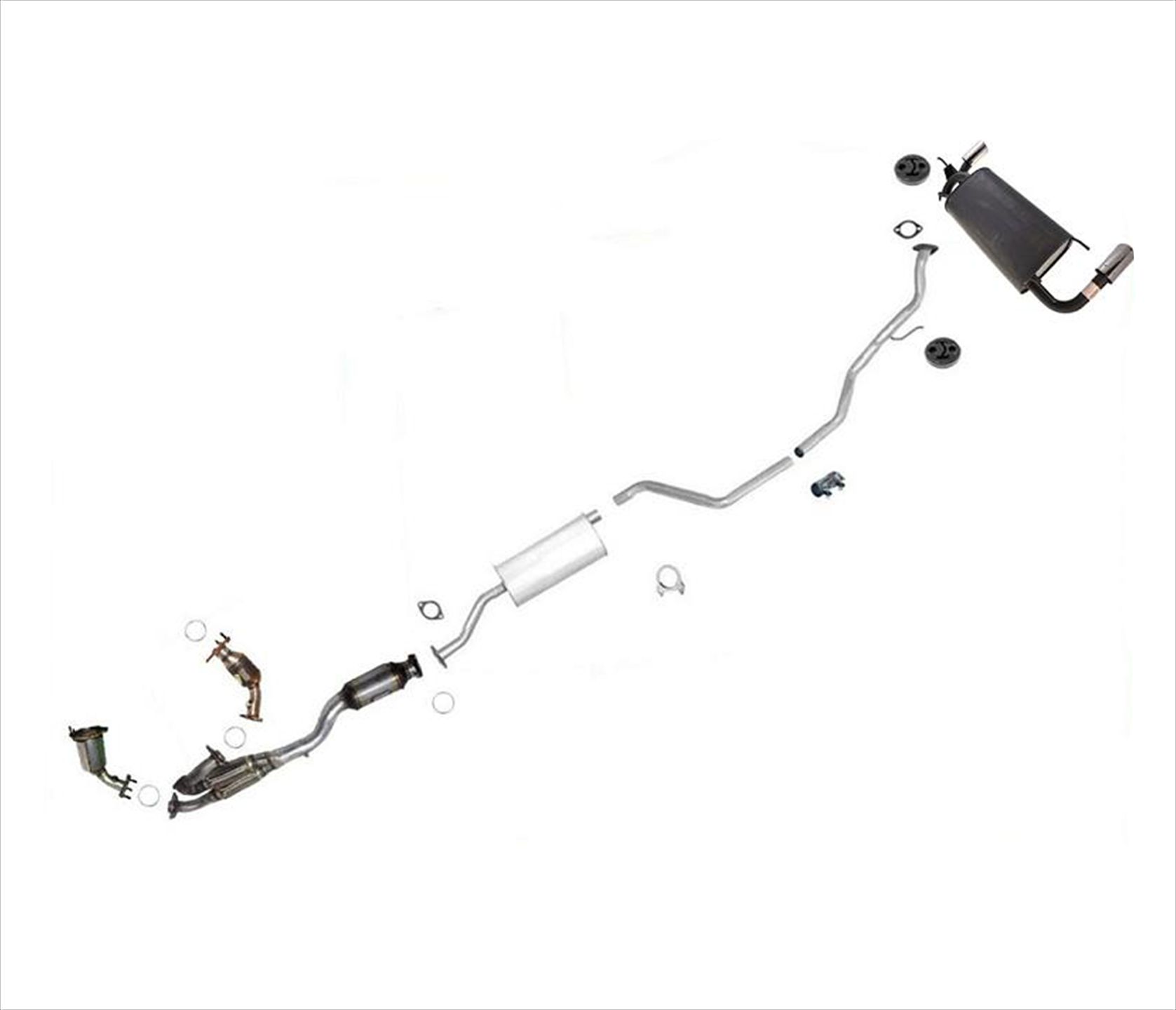 Complete Exhaust System W/ Chrome Tips for Nissan Murano 2003-2007 | eBay