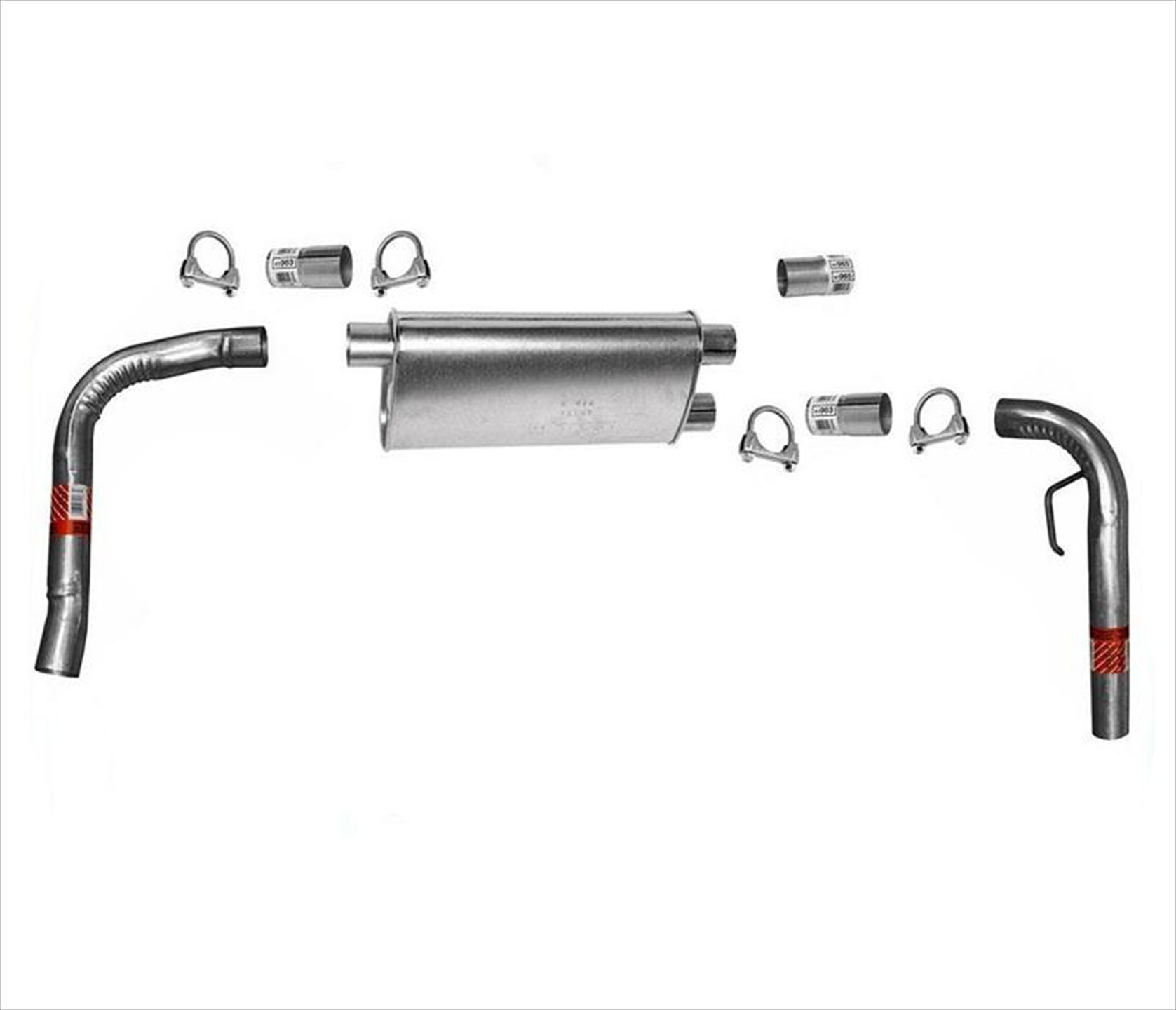 For 1998-2002 Camaro Dynomax Muffler With AP Pipes Dual Exhaust