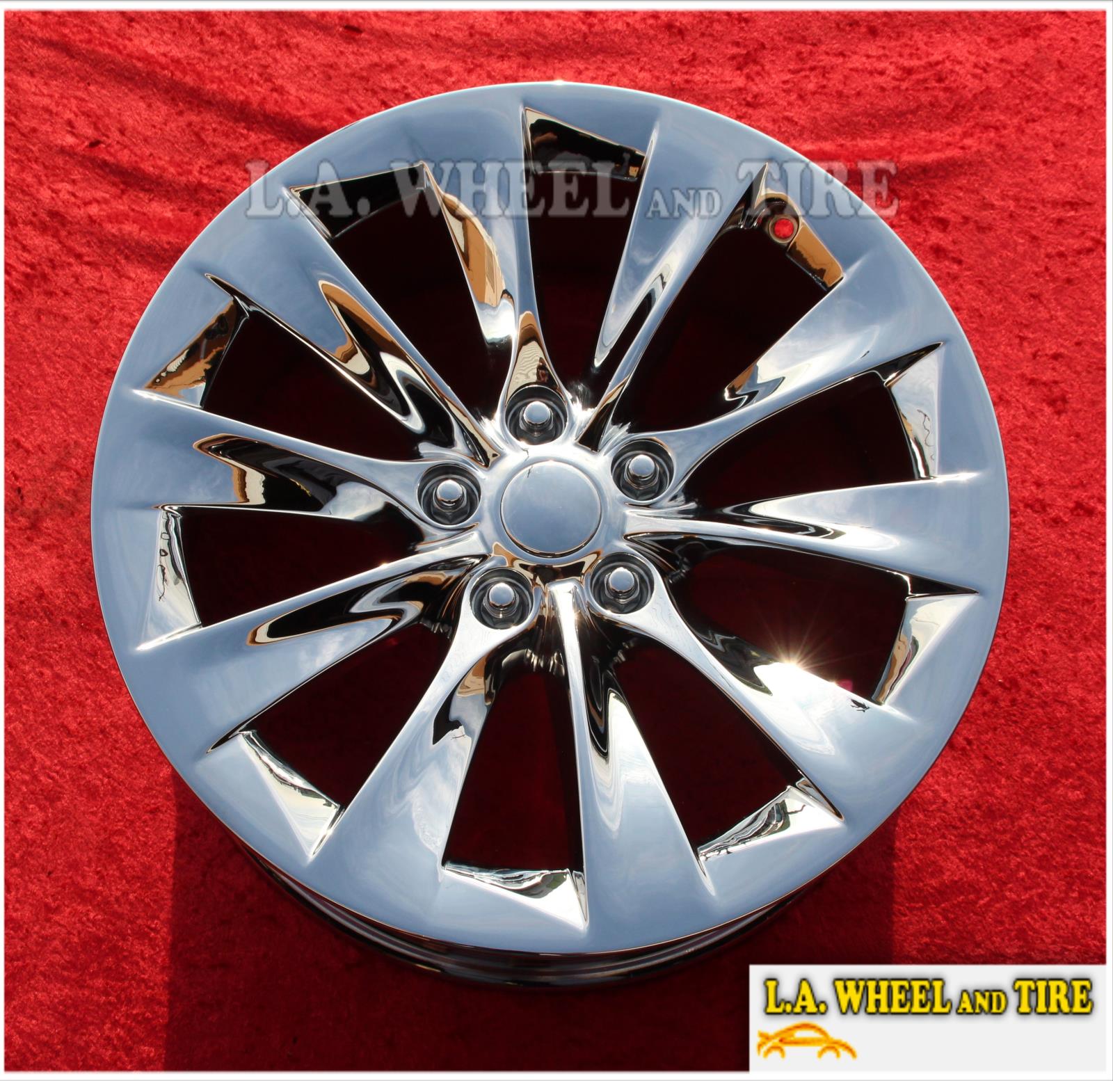 Tesla Model S OEM 19" Set of 4 Chrome Wheels 97755 | eBay