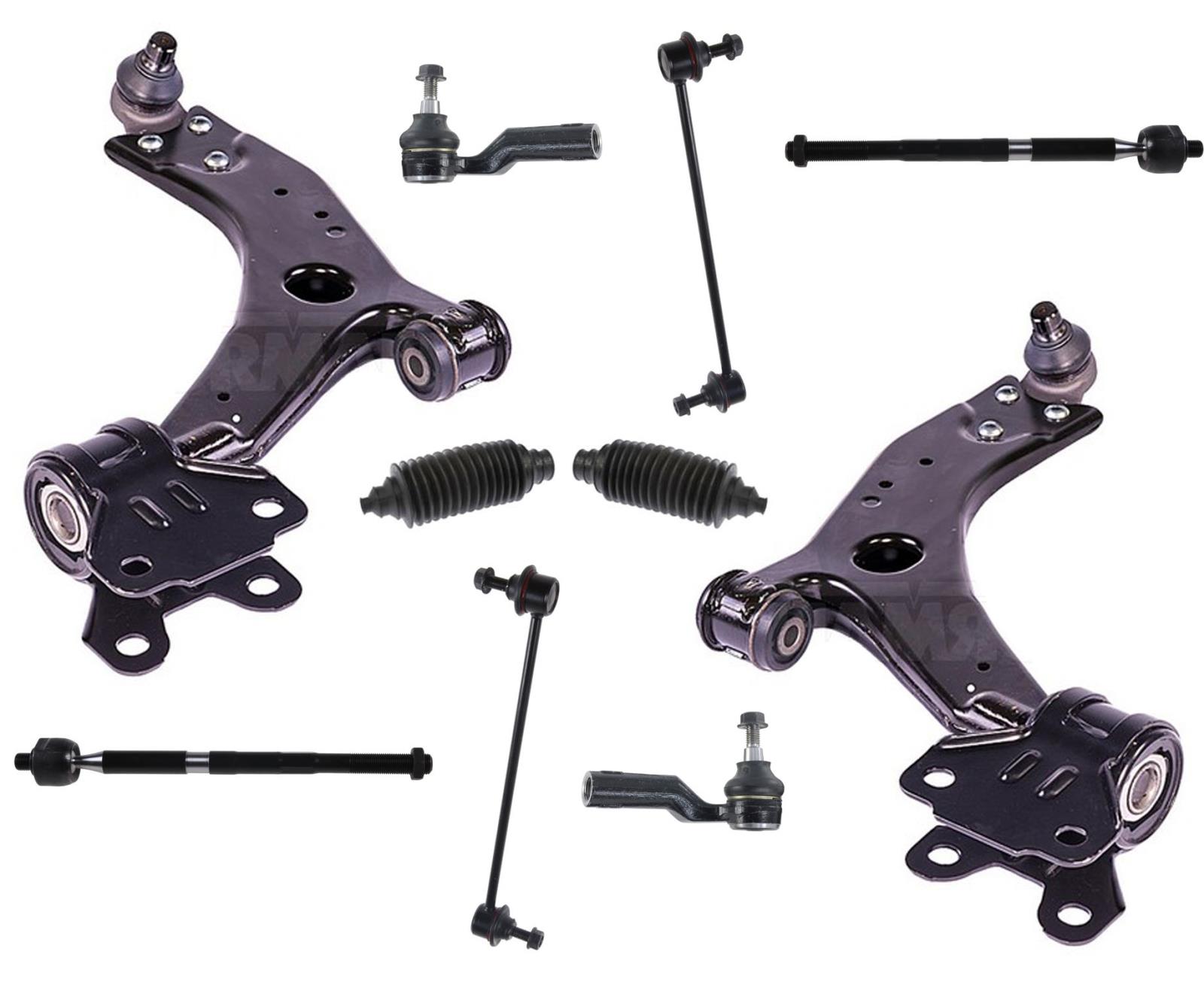 Fits 1217 Ford Focus With (2) Lower STEEL Control Arms Tie Rods