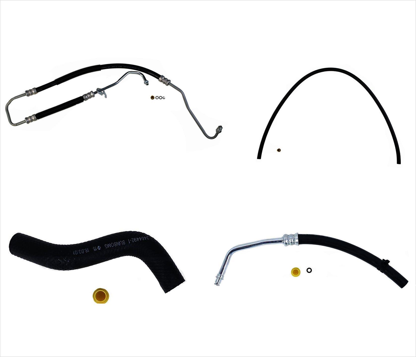 AP 4pc Power Steering Pressure Hose Kit Fits For 0203 4.0L Ford
