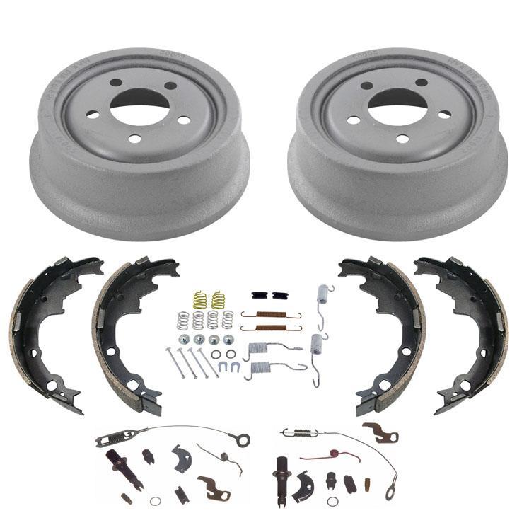 AP (2) 9 Inch Only Rear Brake Drums & Rear Shoes for Jeep Cherokee 6pc 19902001 eBay