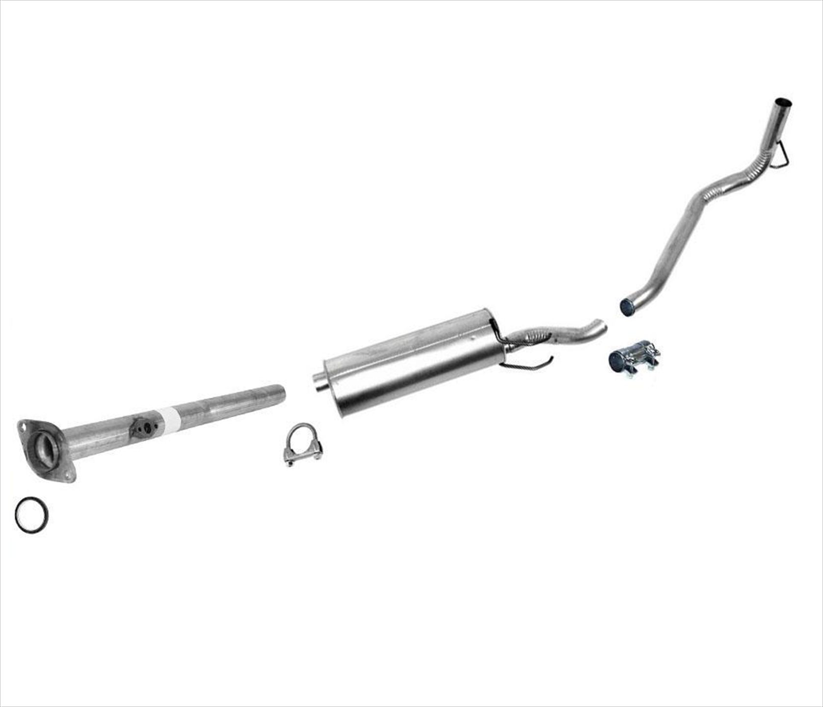 Exhaust System Pipe Muffler 01-04 Toyota Tacoma 3.4L 4WD Xtra & Double ...