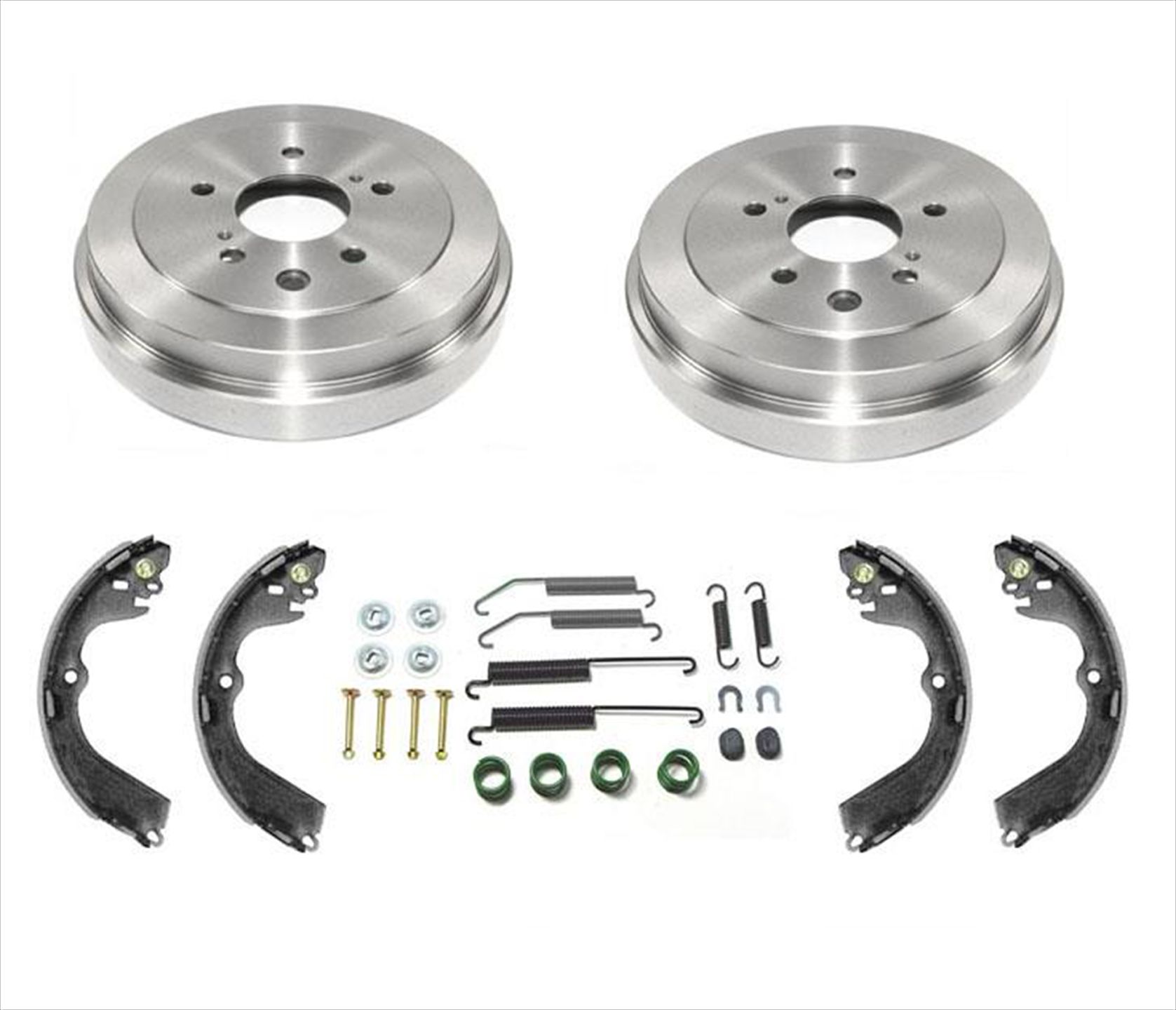 Rear Brake Drums Shoes and Springs Kit for Nissan 1319 NV200 1518