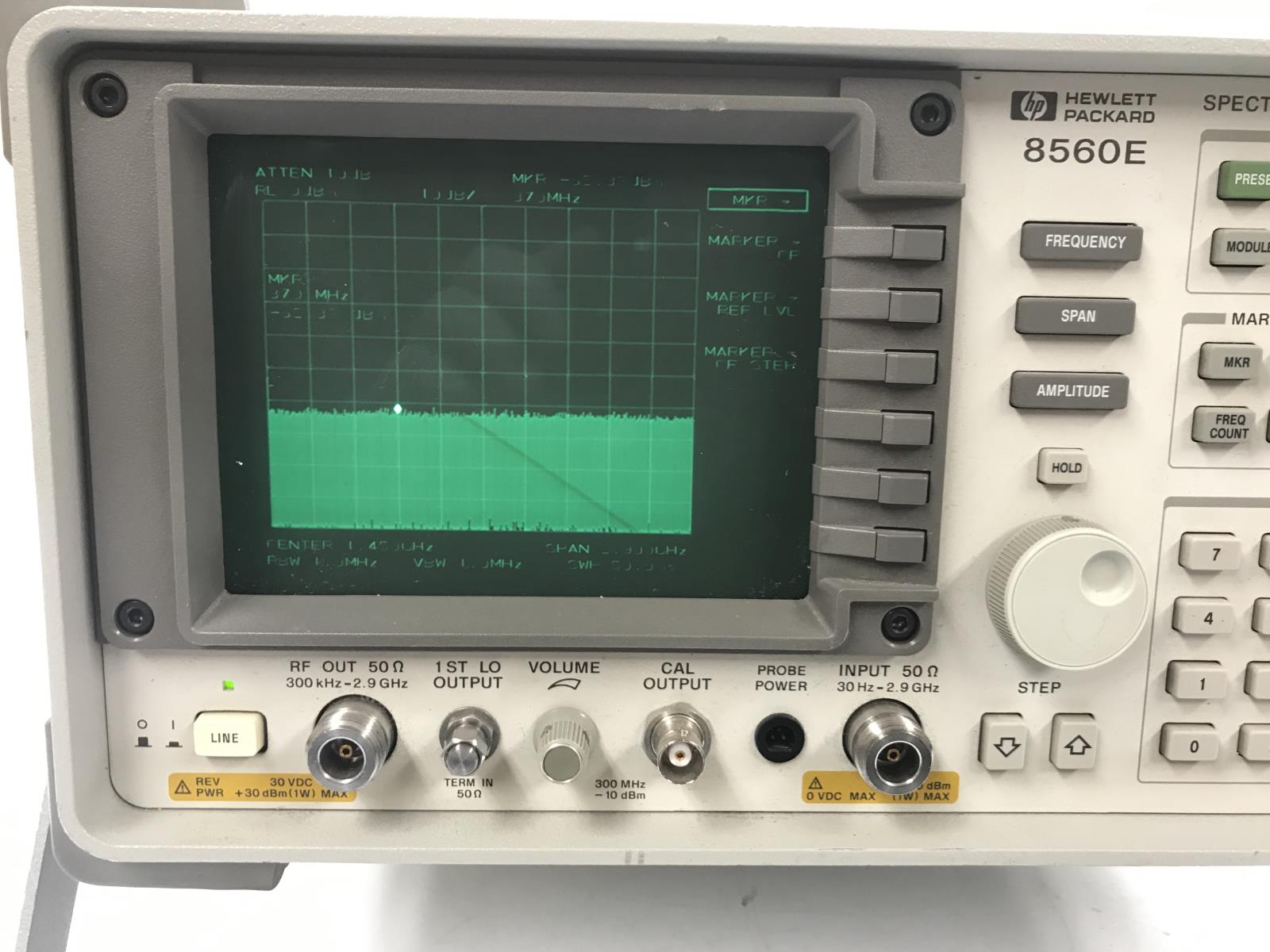 HP Spectrum Analyzer 30Hz 2.9Ghz W/85620A Memory Module 8560E eBay
