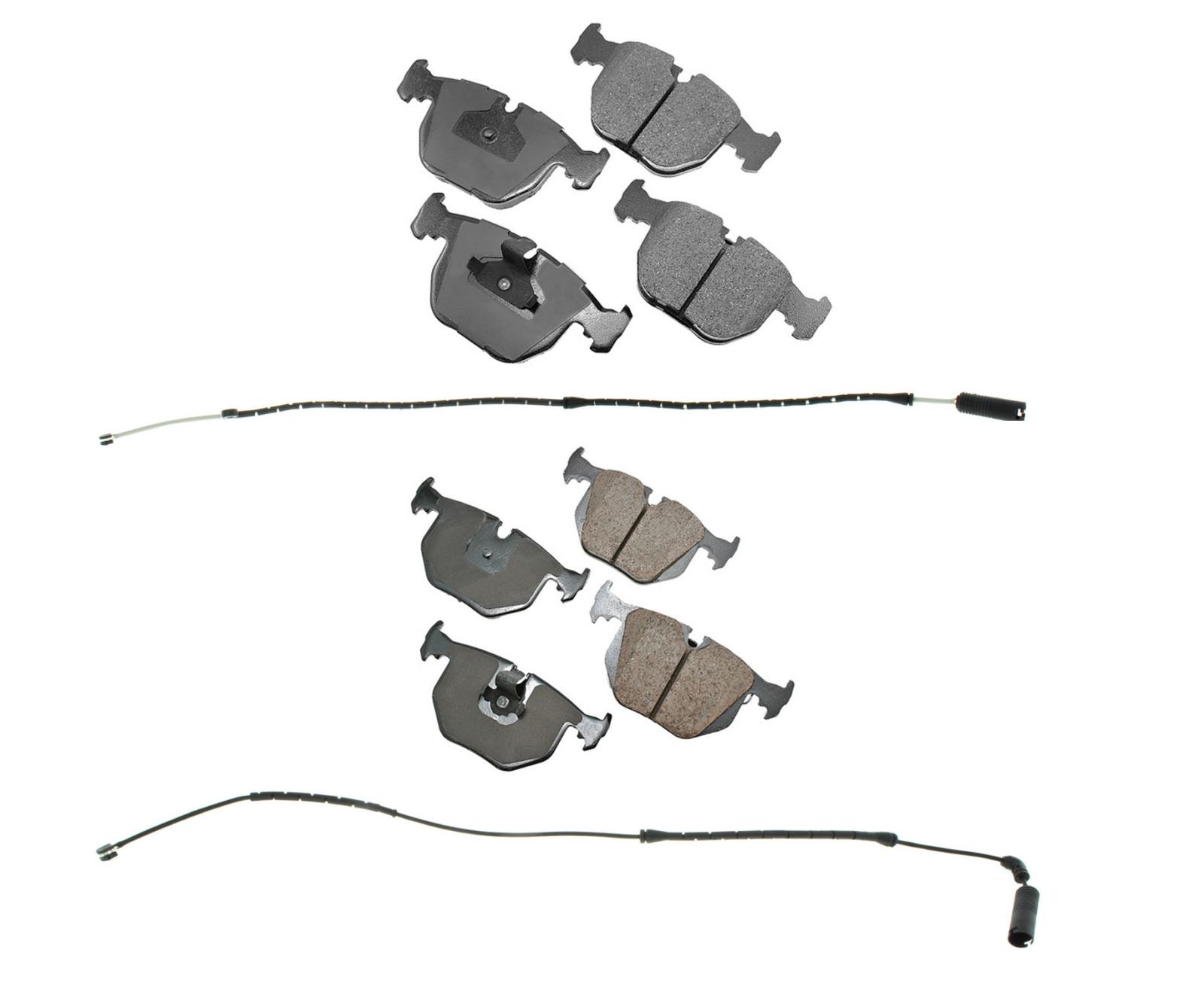BMW X5 3.0L 4.4L Front /& Rear Ceramic Brake Pads CD681 CD683 SENSORS