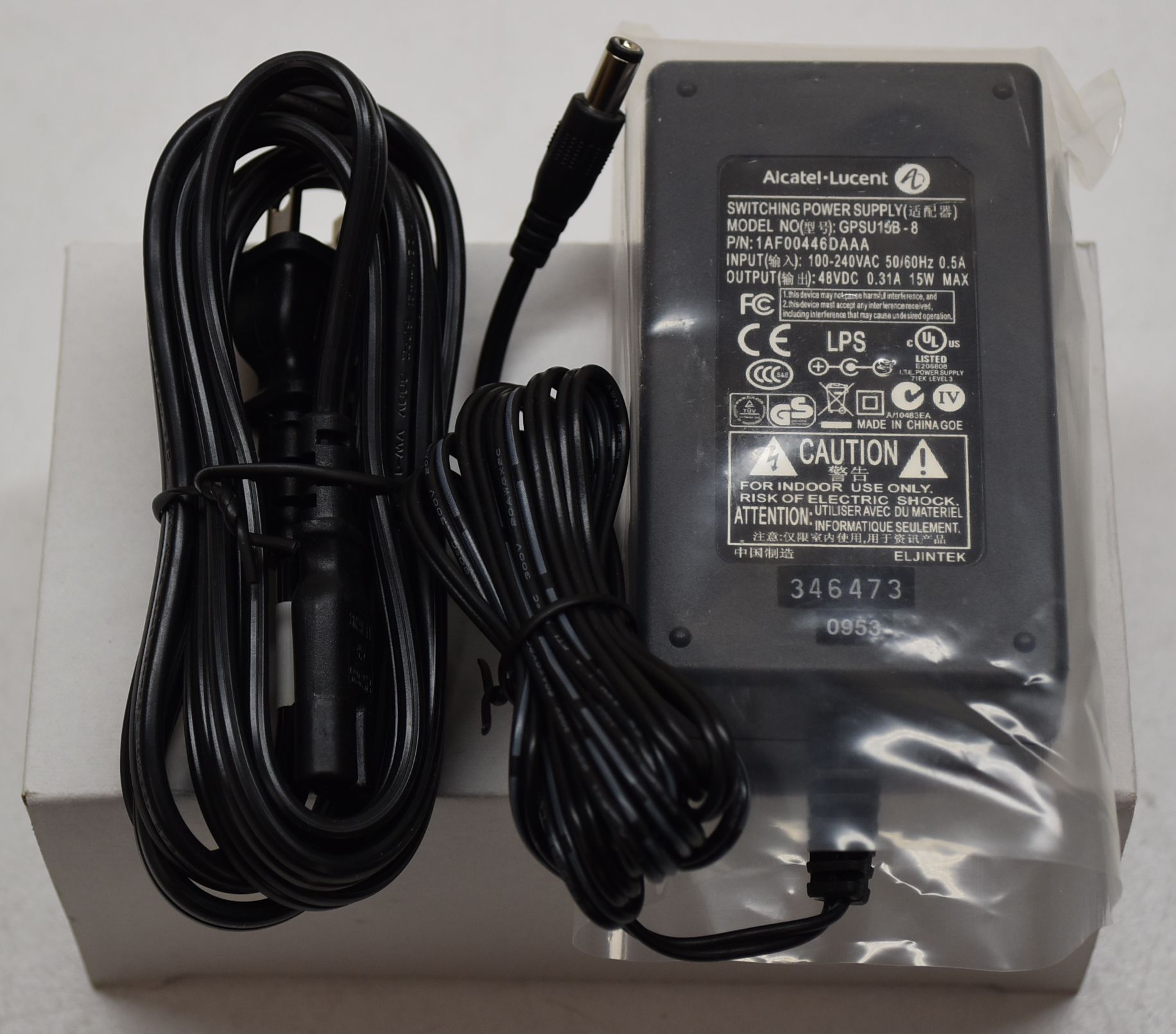 Alcatel Lucent 48VDC Switching Power Supply GPSU15B-8 1AF00446DAAA IPTouch Phone 