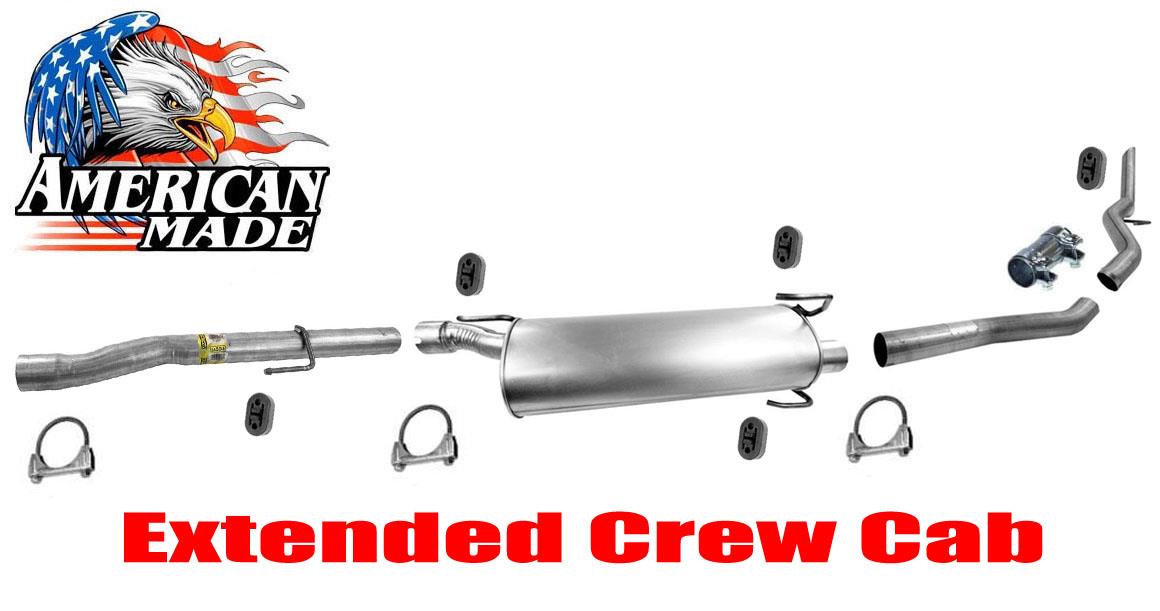 Muffler Exhaust System for Dodge Ram 1500 Mega Cab 5.7L 06-08 Extended