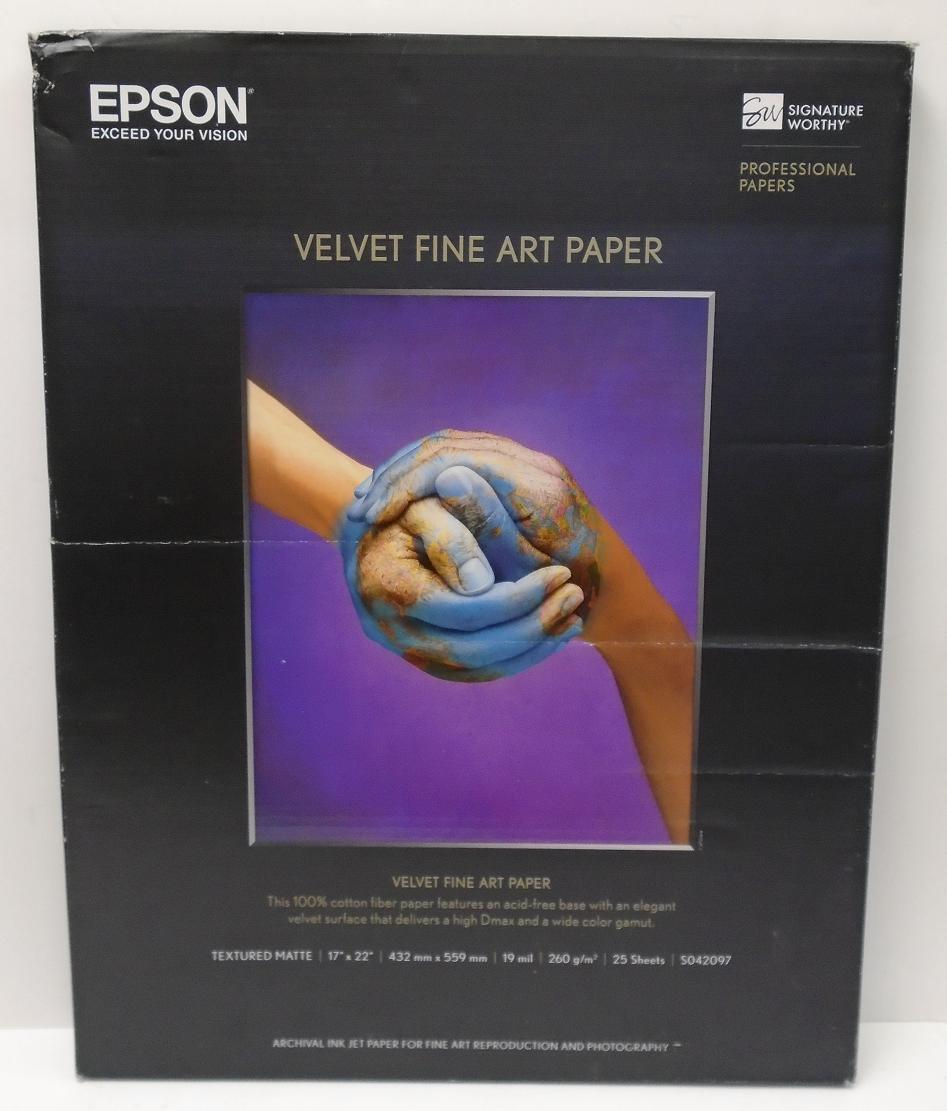 EPSON S042097 Velvet Fine Arrt Paper 17