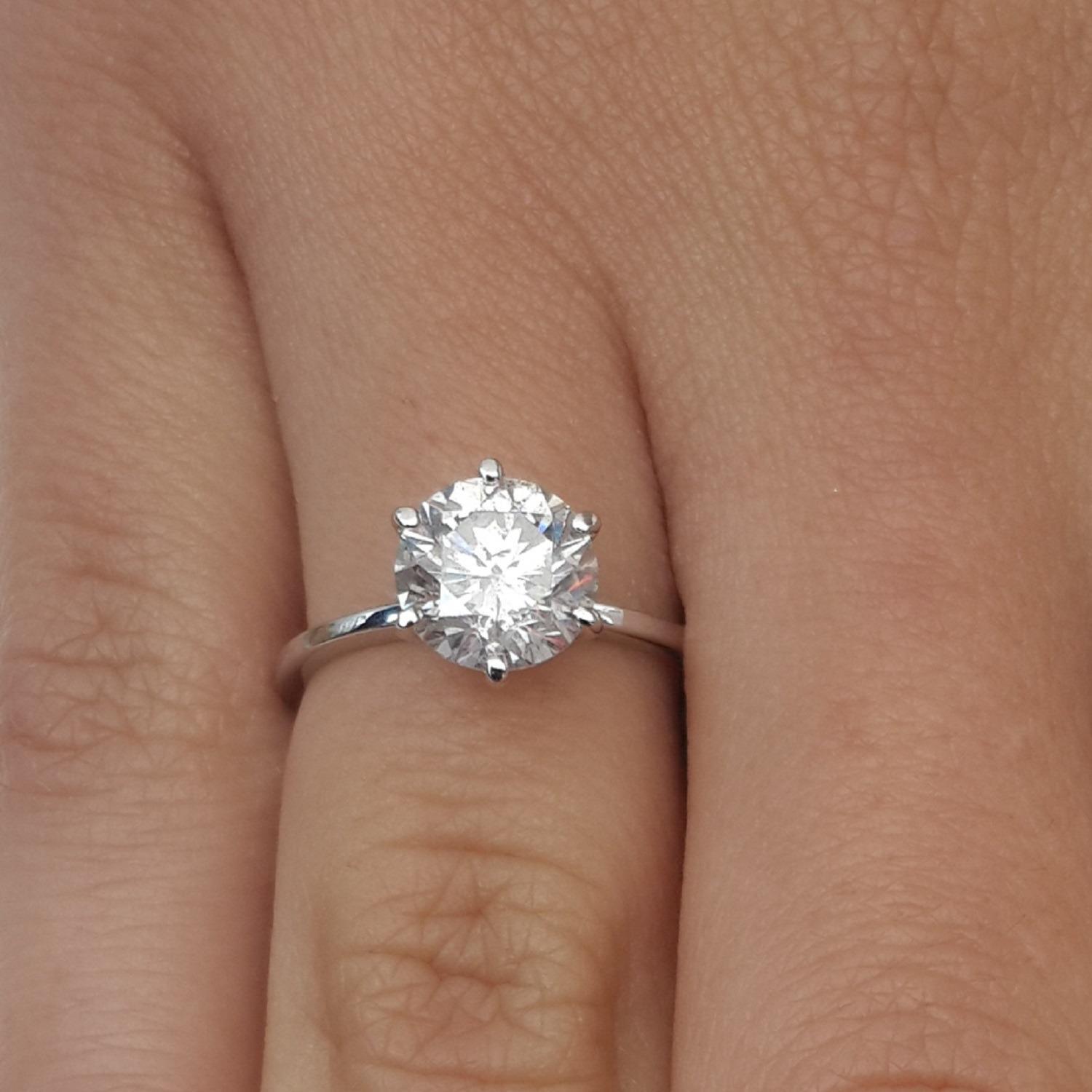 one carat solitaire ring