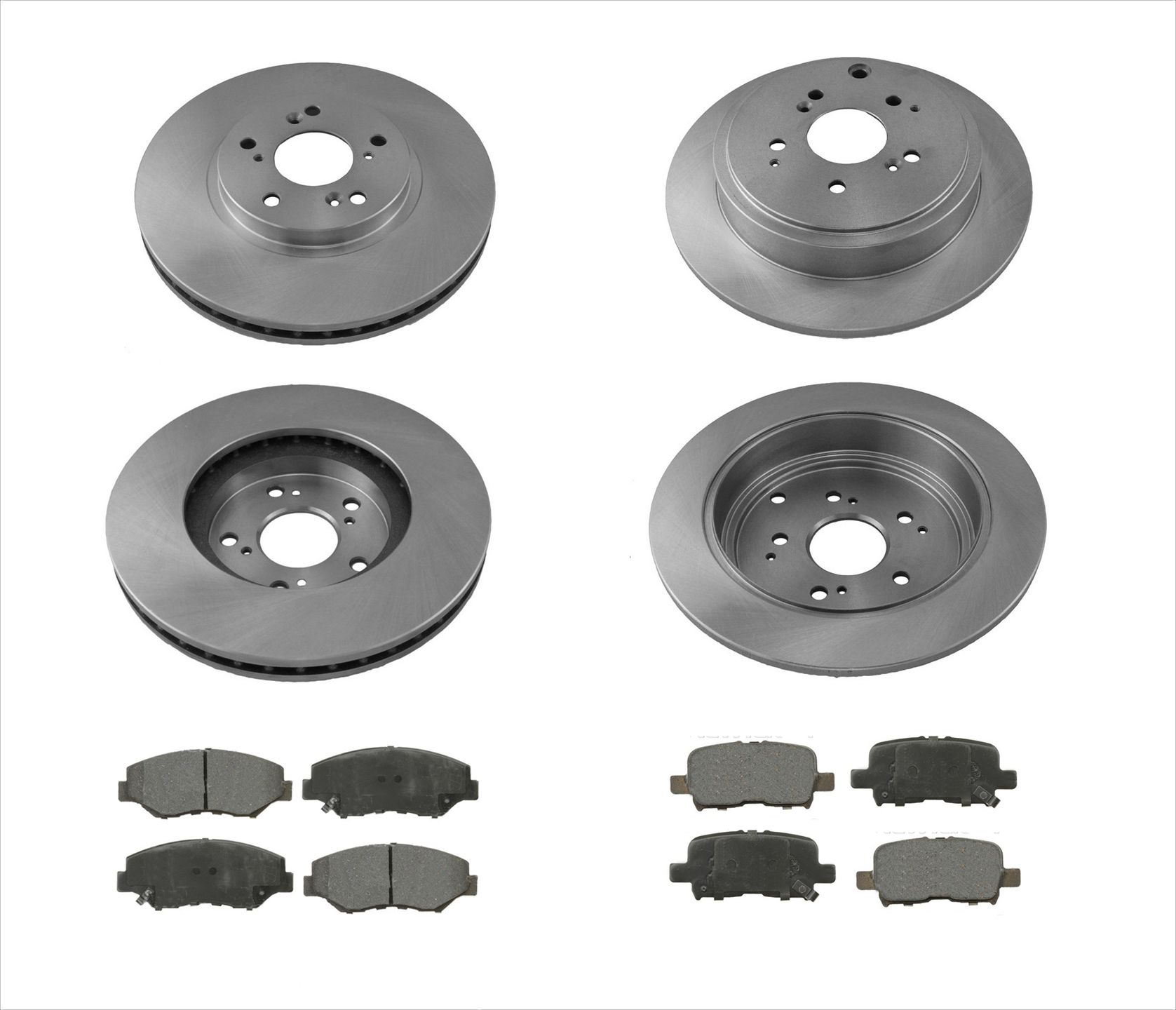 2003 2008 Honda Pilot Front Rear Brake Disc Rotors Ceramic Brake Pads 6pc Ebay