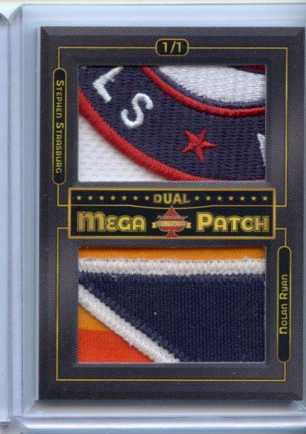 2020-President-039-s-Choice-Solitaire-1-1-DUAL-Mega-Patch-Nolan-Ryan-Strasburg