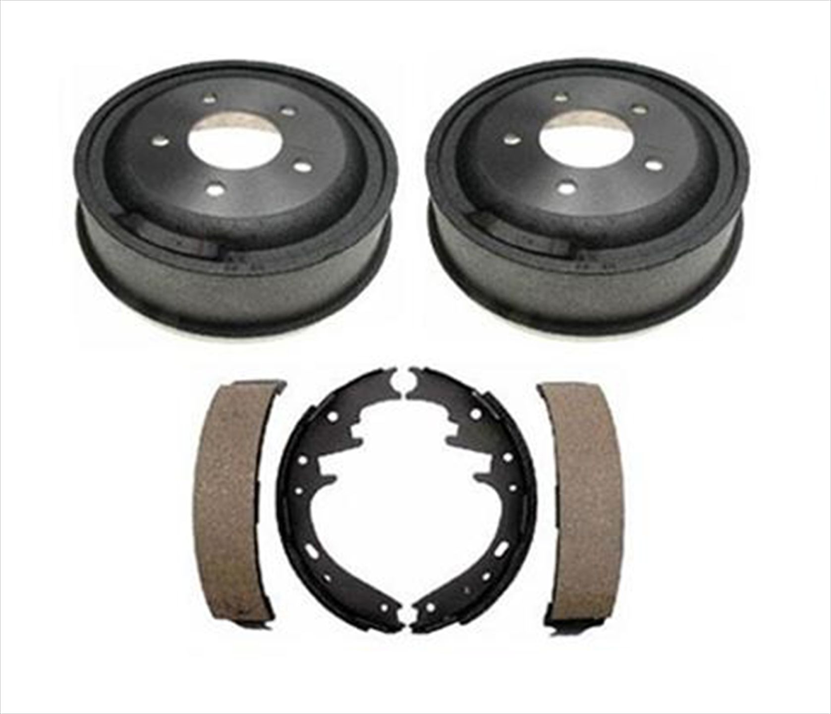 Rear Brake Drums and Brake Shoes Ford Van E150 00-06 Only With Rear ...