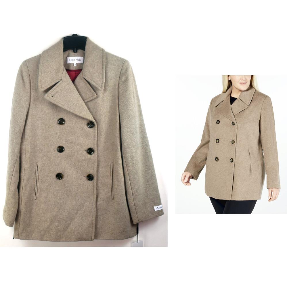 calvin klein oatmeal coat