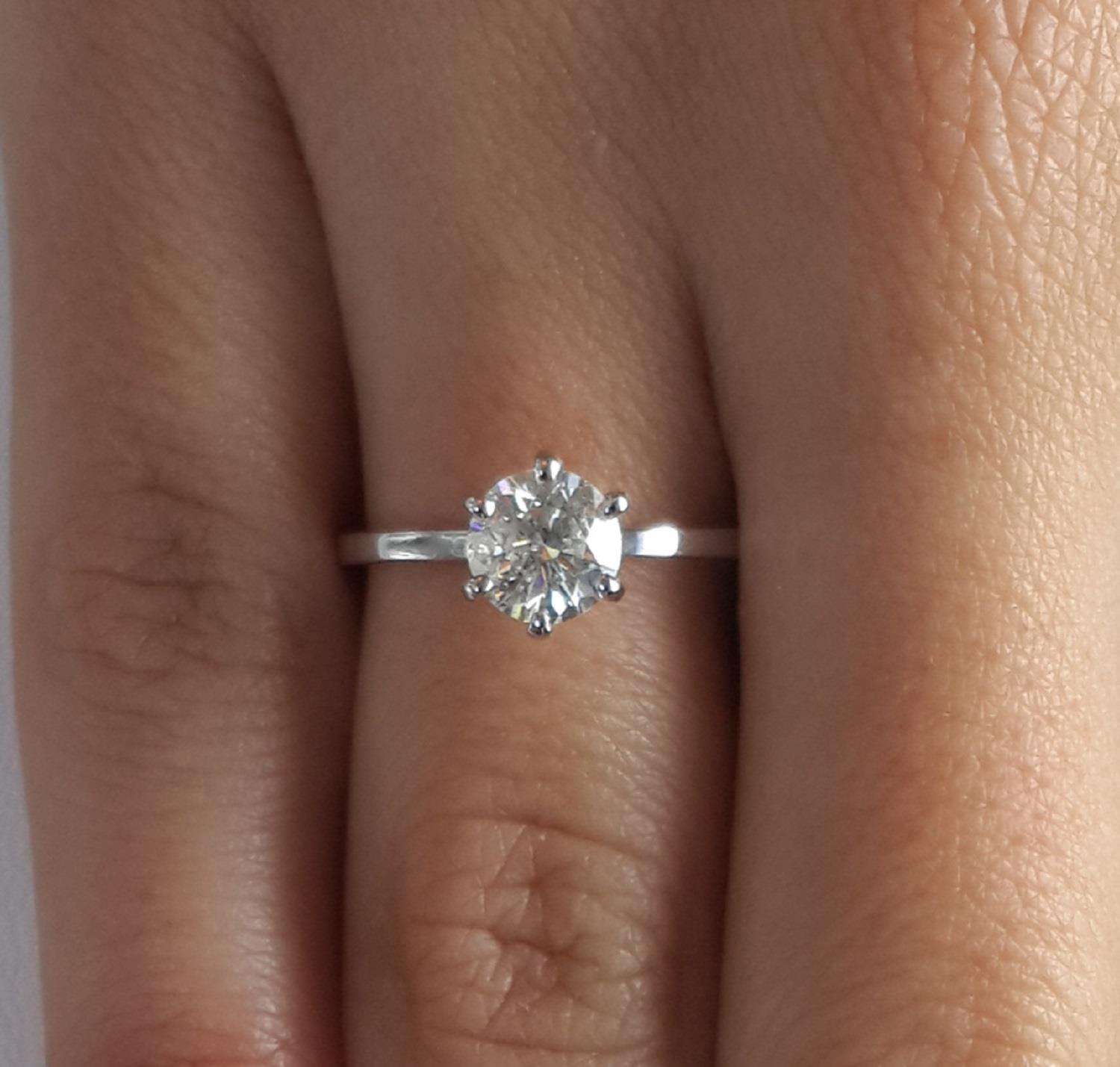 6 prong 1 ct engagement ring