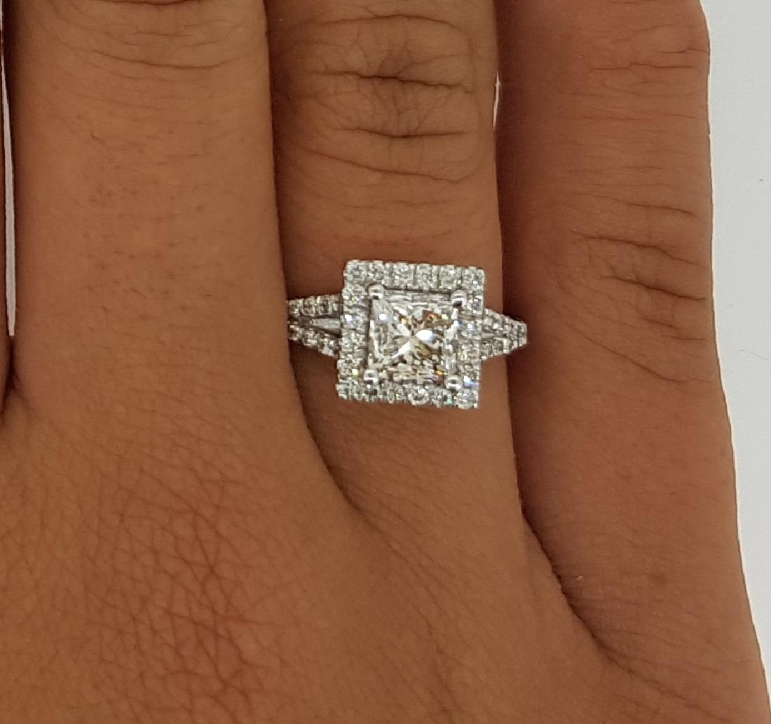 halo princess cut engagement rings