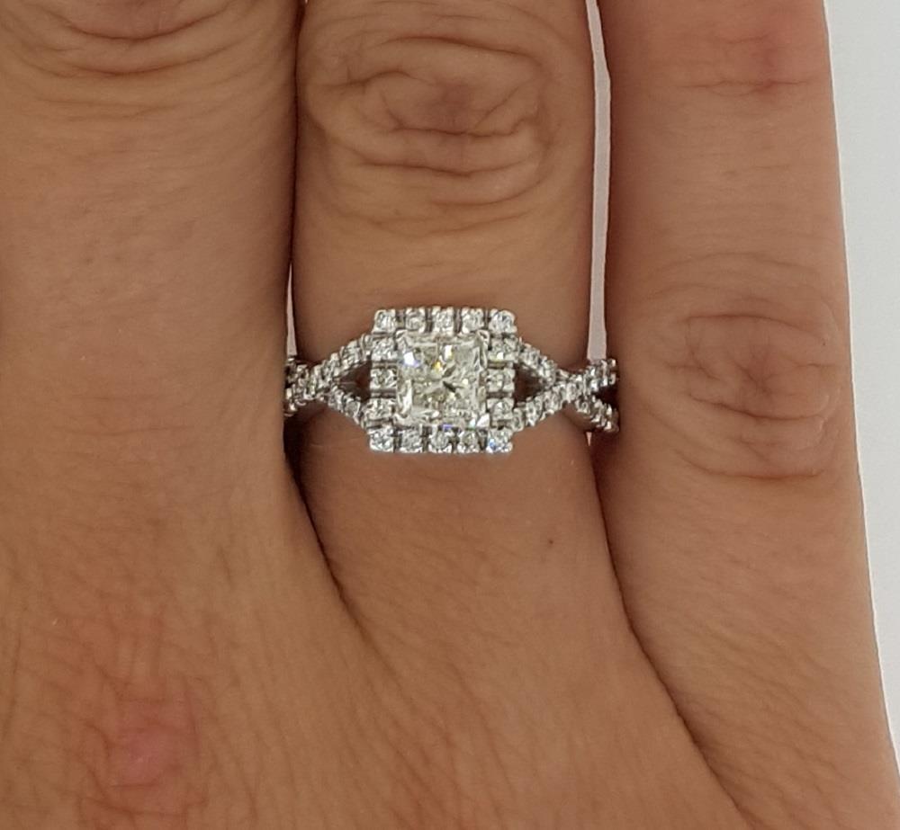 halo princess cut engagement rings