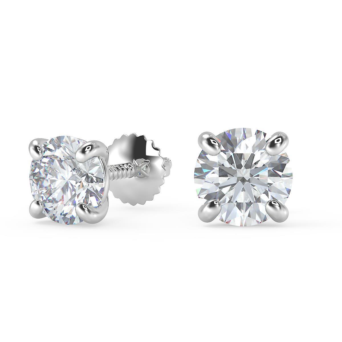 1.5 carat diamond stud earrings tiffany