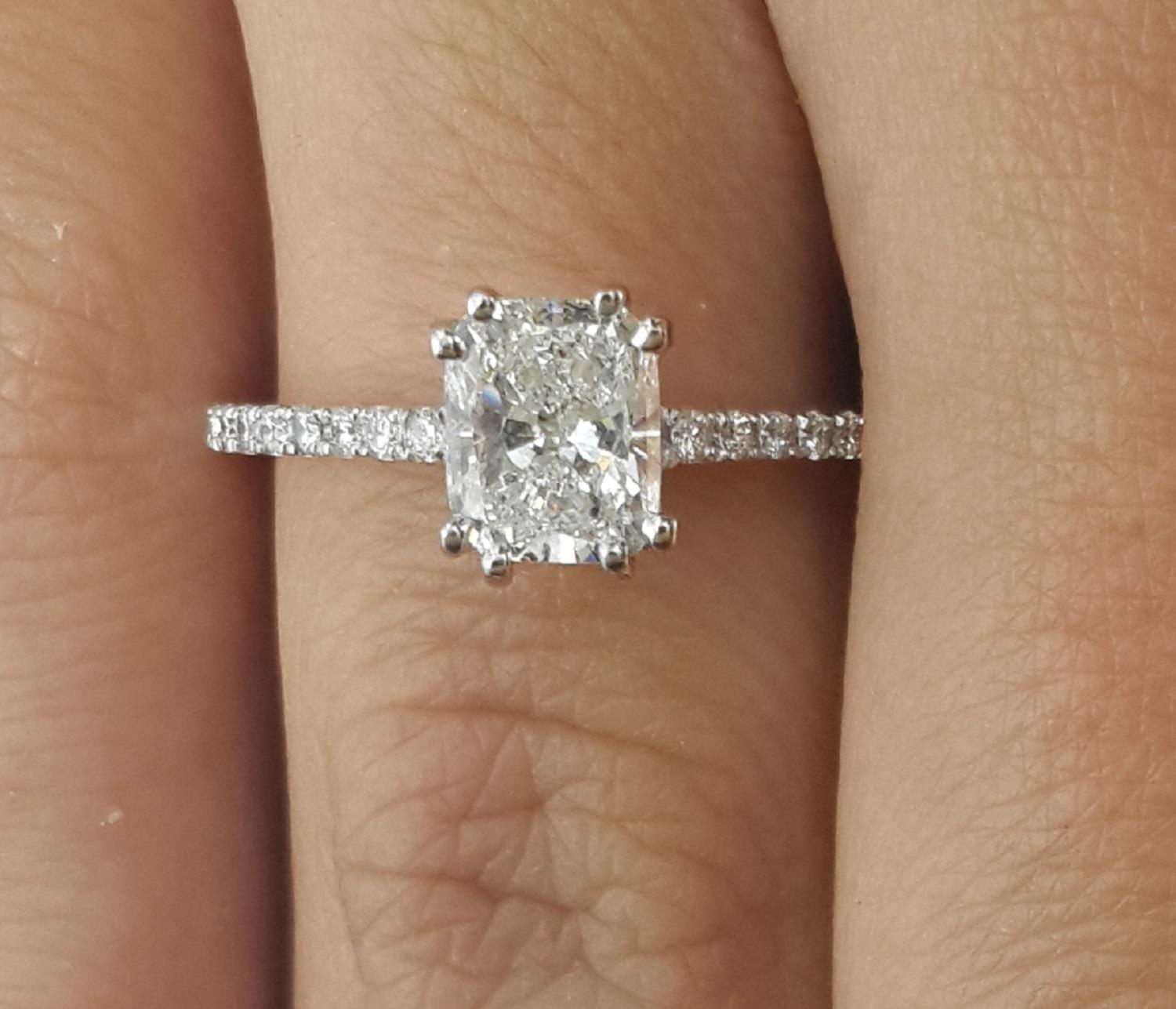 1.50 carat cushion cut diamond