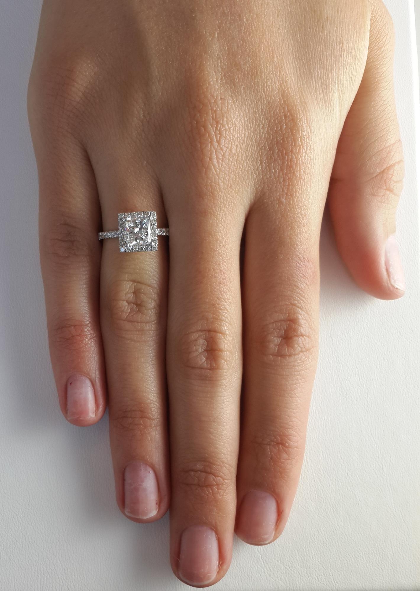 rectangle engagement ring